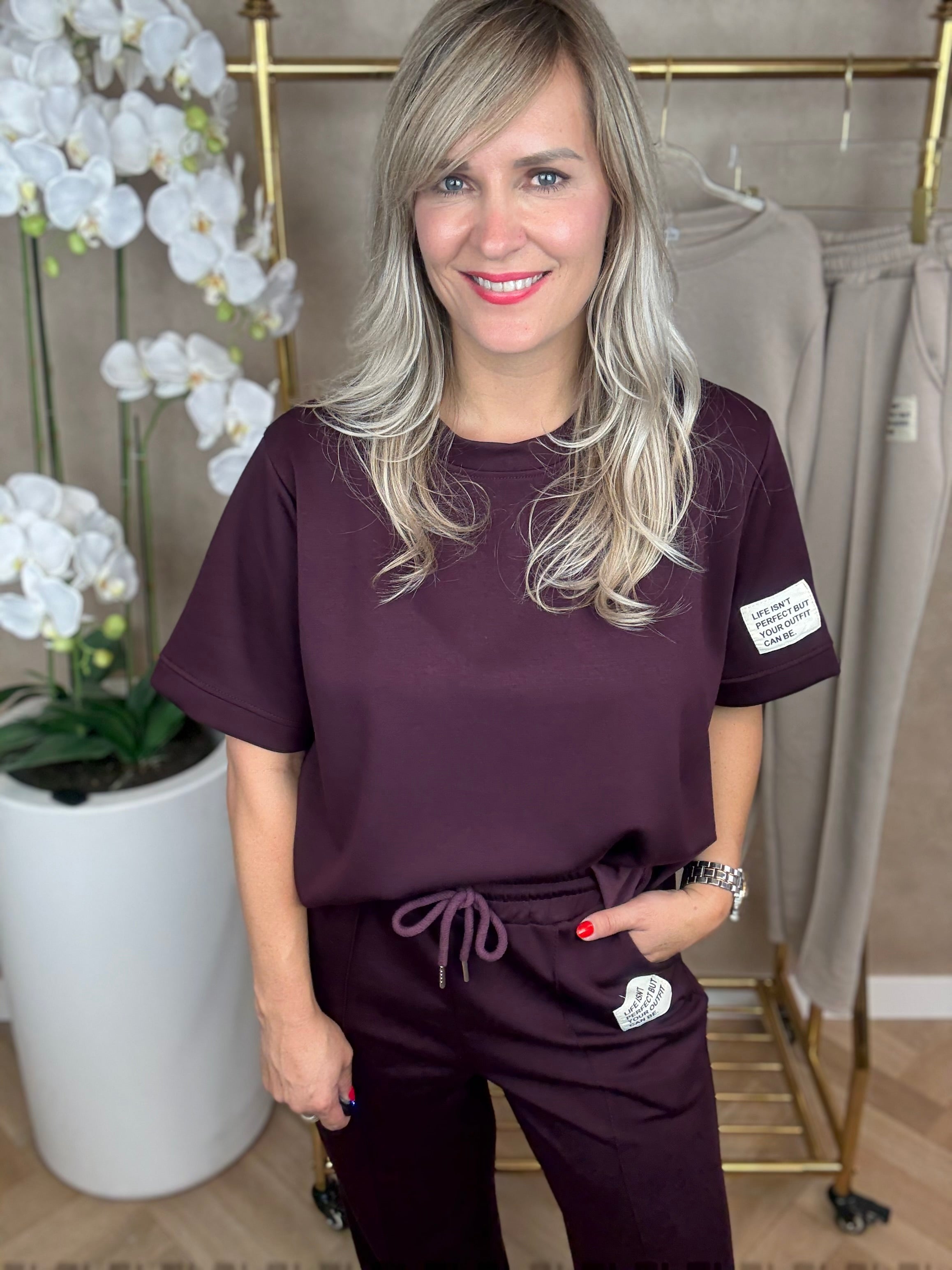 Set | Joggingpak | bordeaux rood