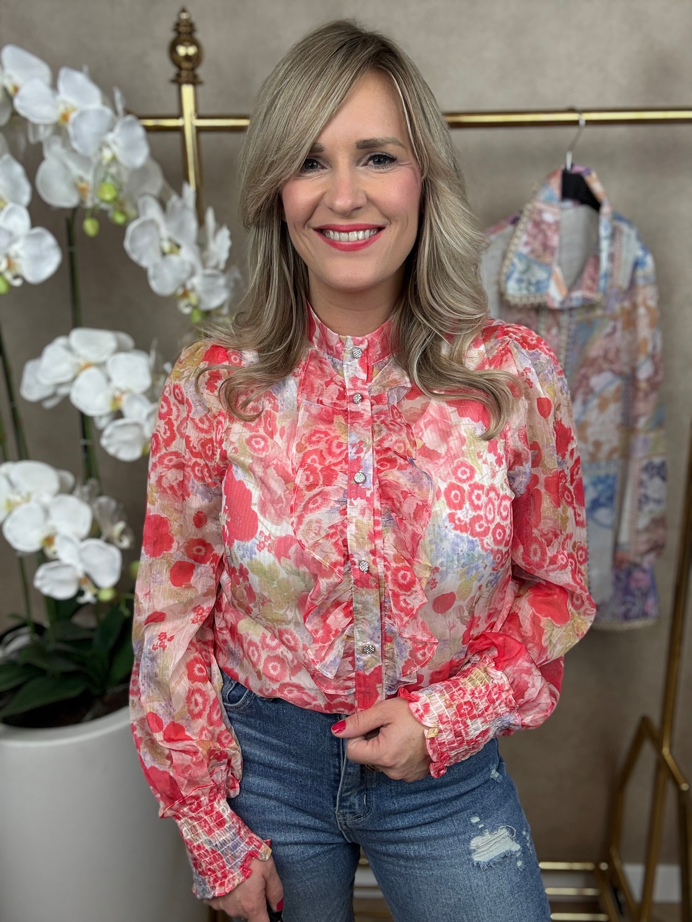 Blouse | Amaya | Rood