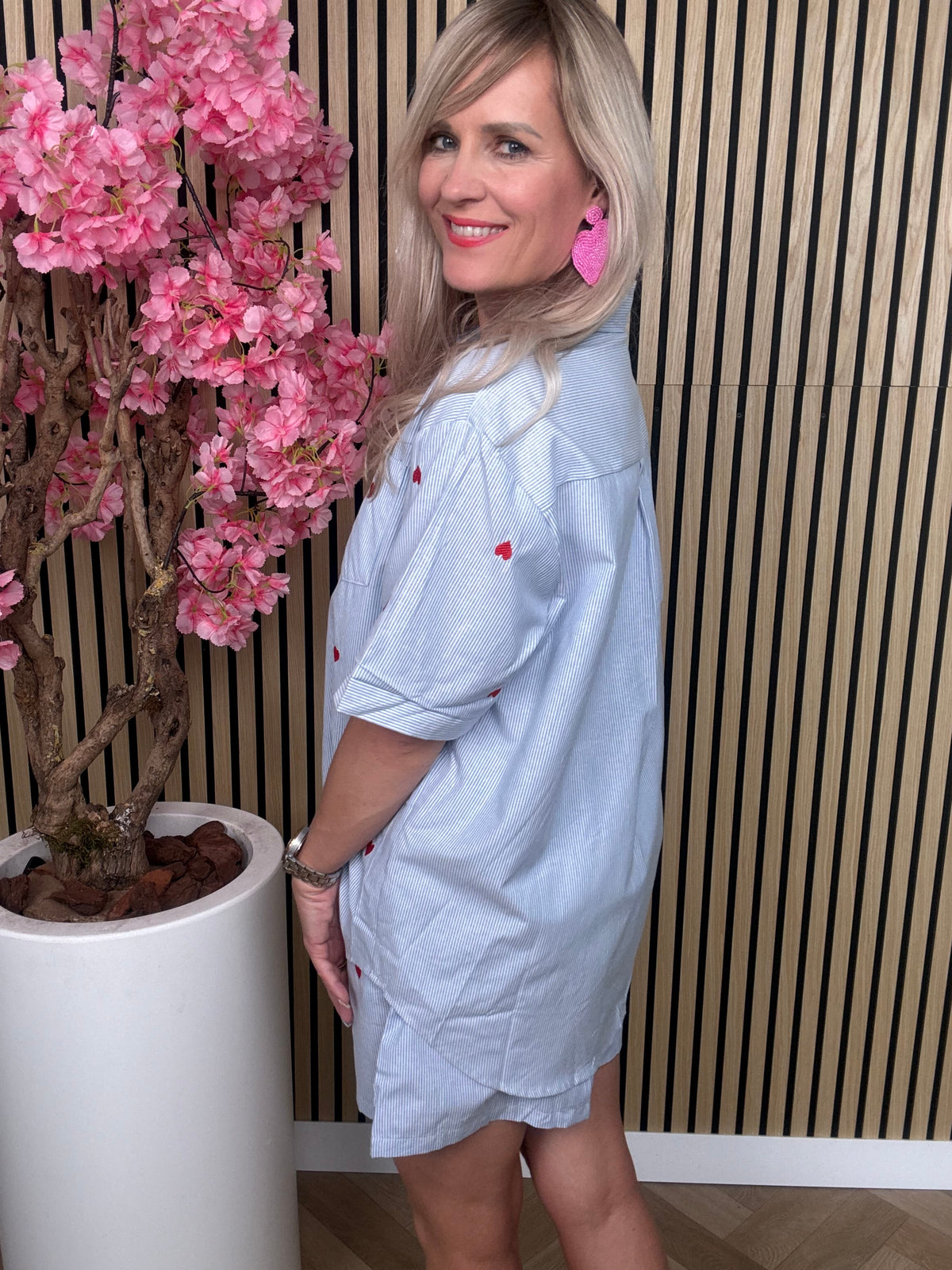 Set | Hartjes Blouse | Blauw