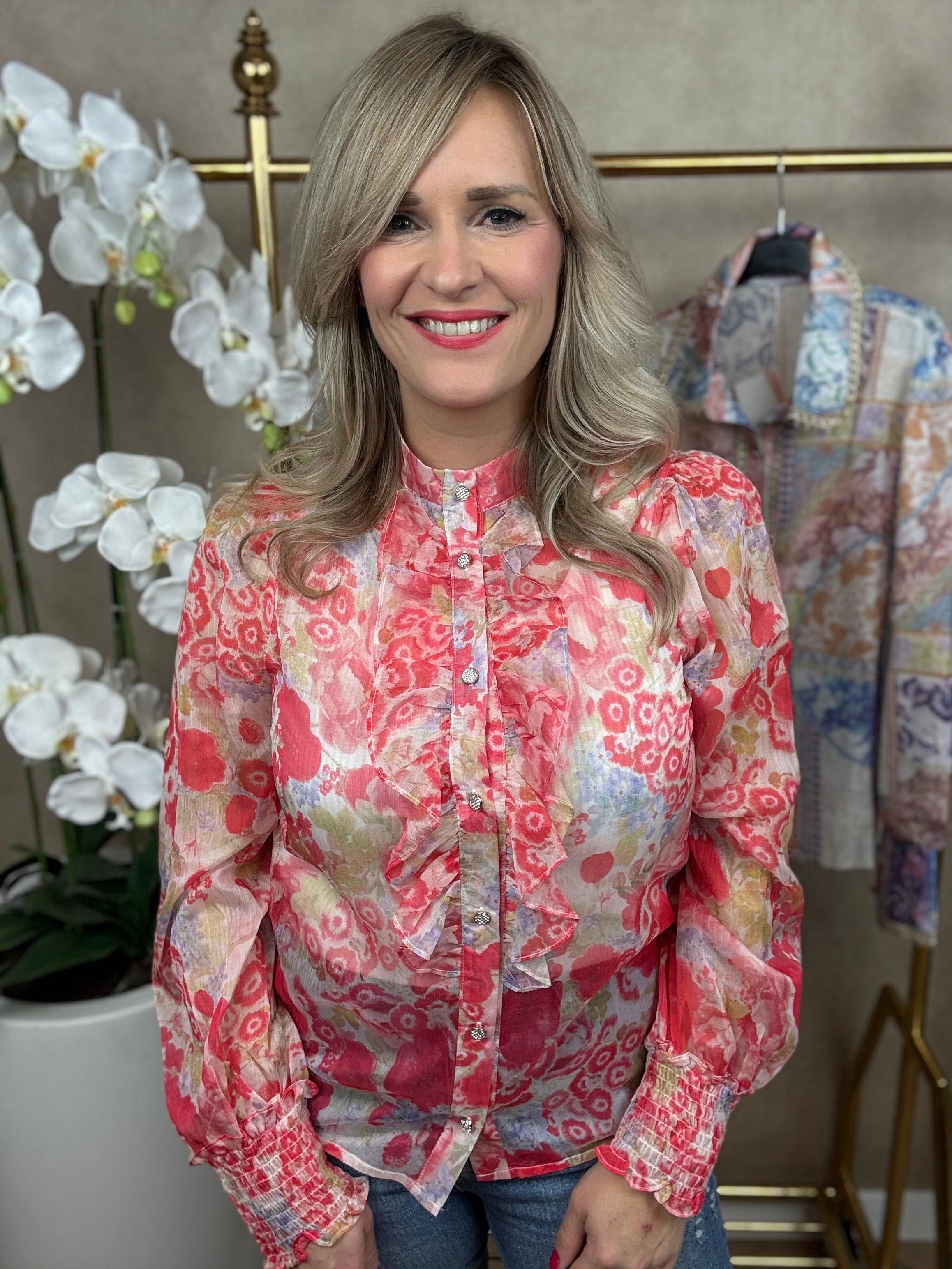 Blouse | Amaya | Rood