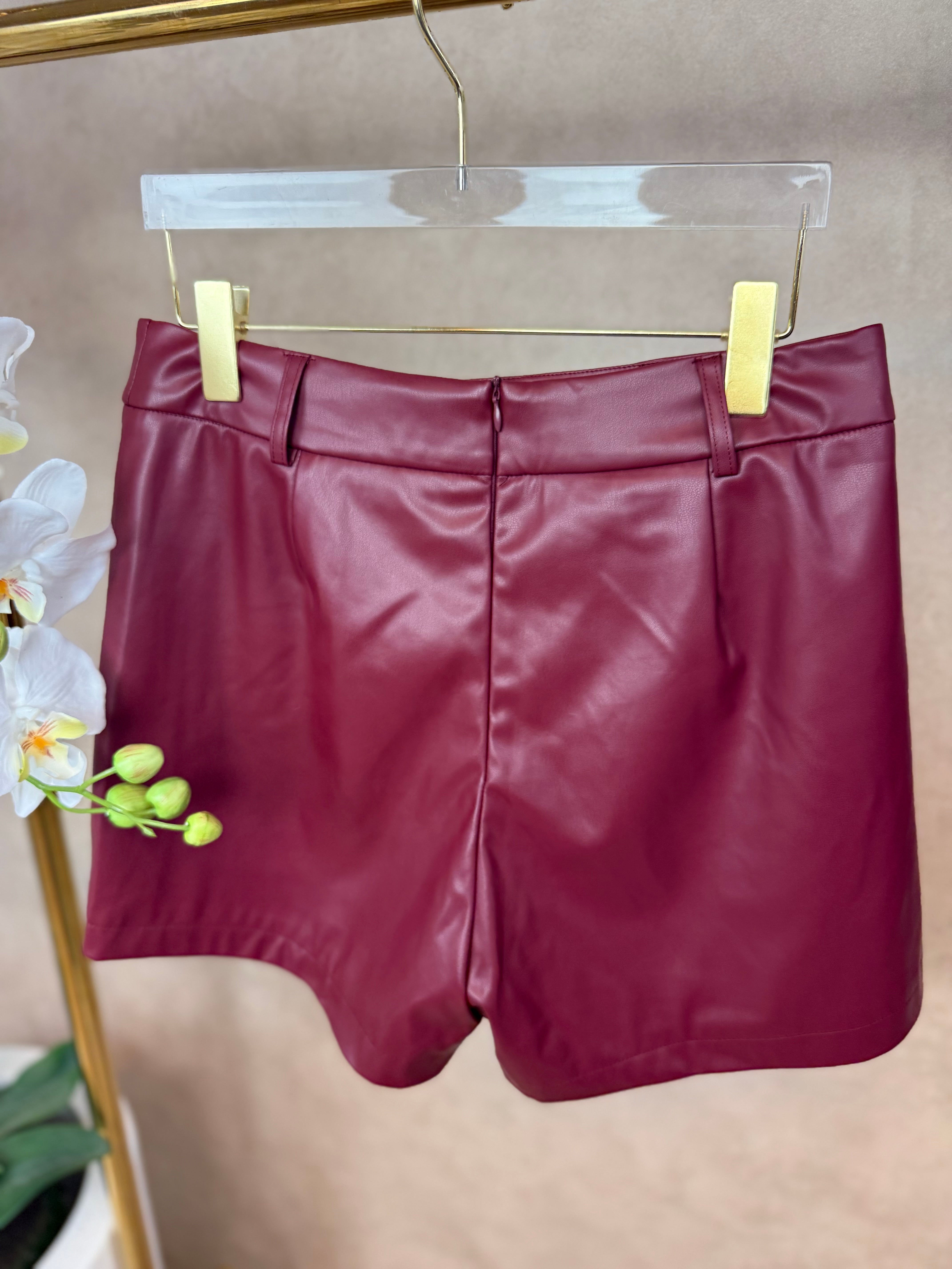 Skort | Ambika | bordeaux rood