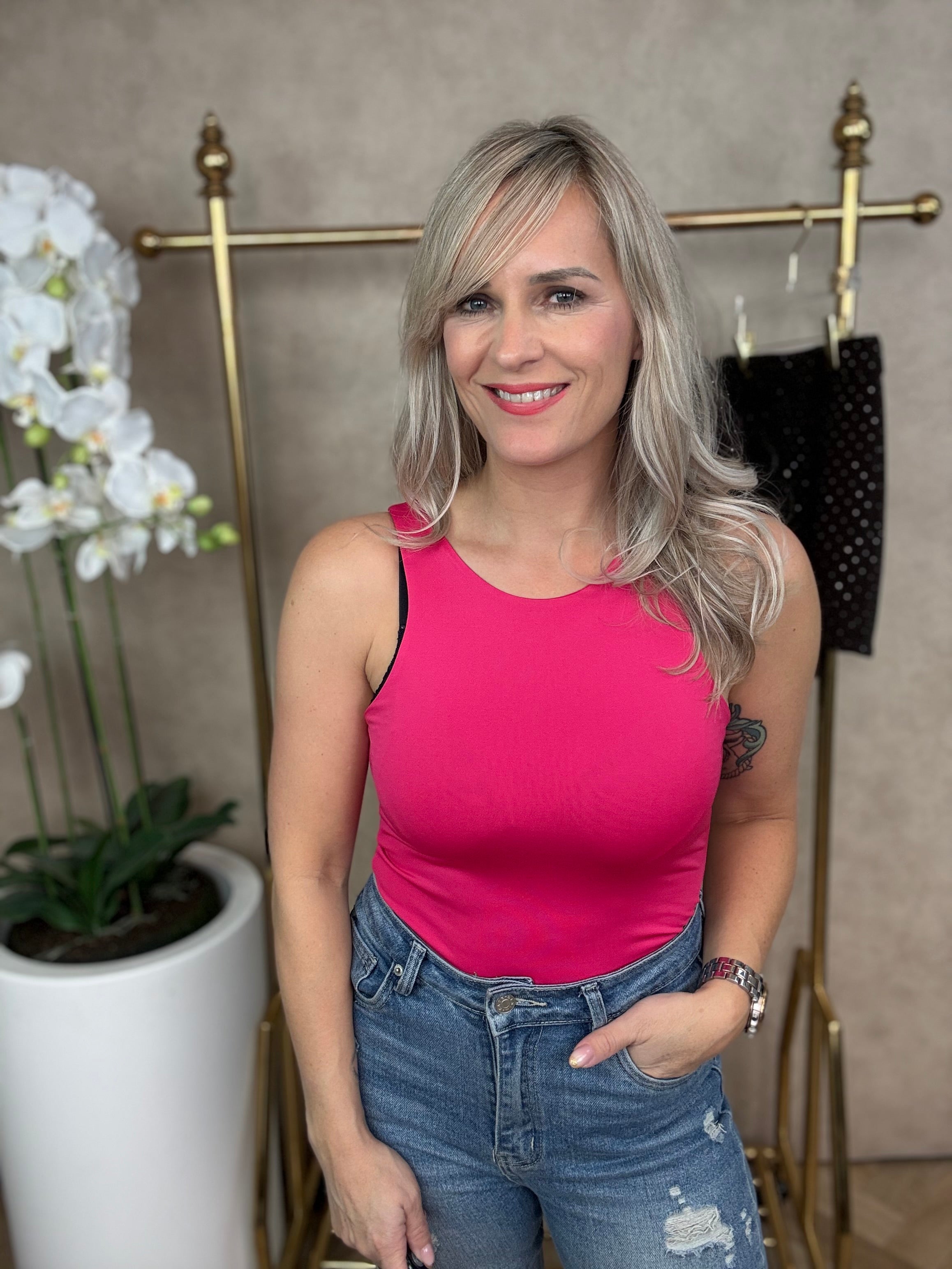 Body | Mouwloos | Roze