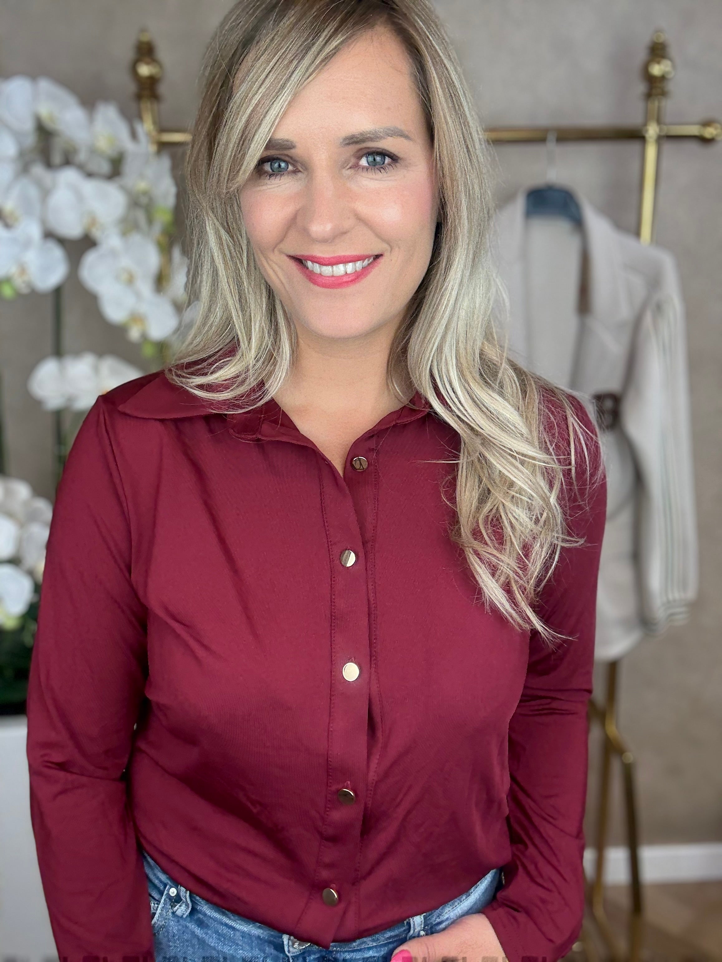 Blouse | Céline | Bordeaux