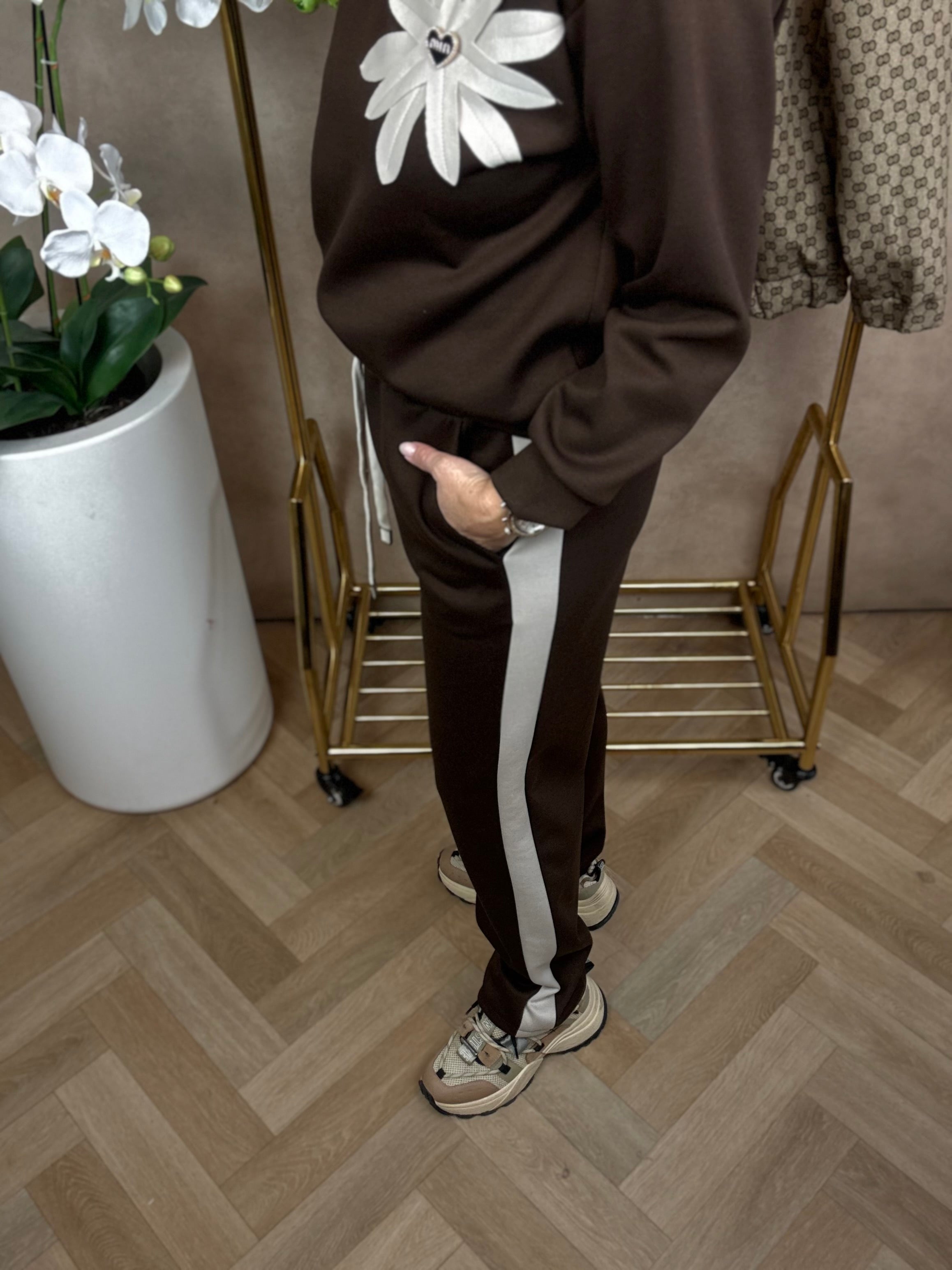 2-Delige set | Bloem | Bruin