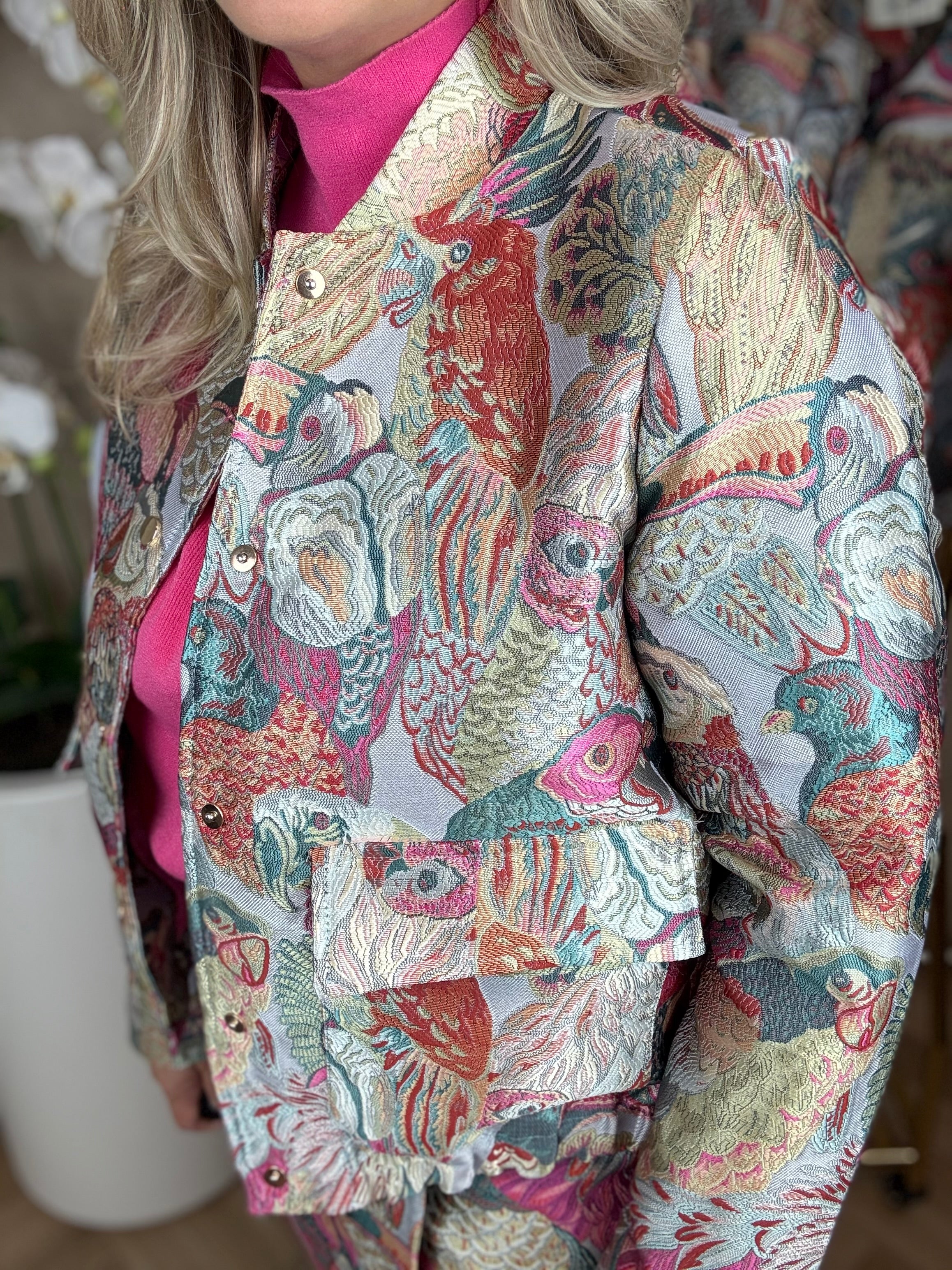 Bomberjack Lang | Vogel | Roze