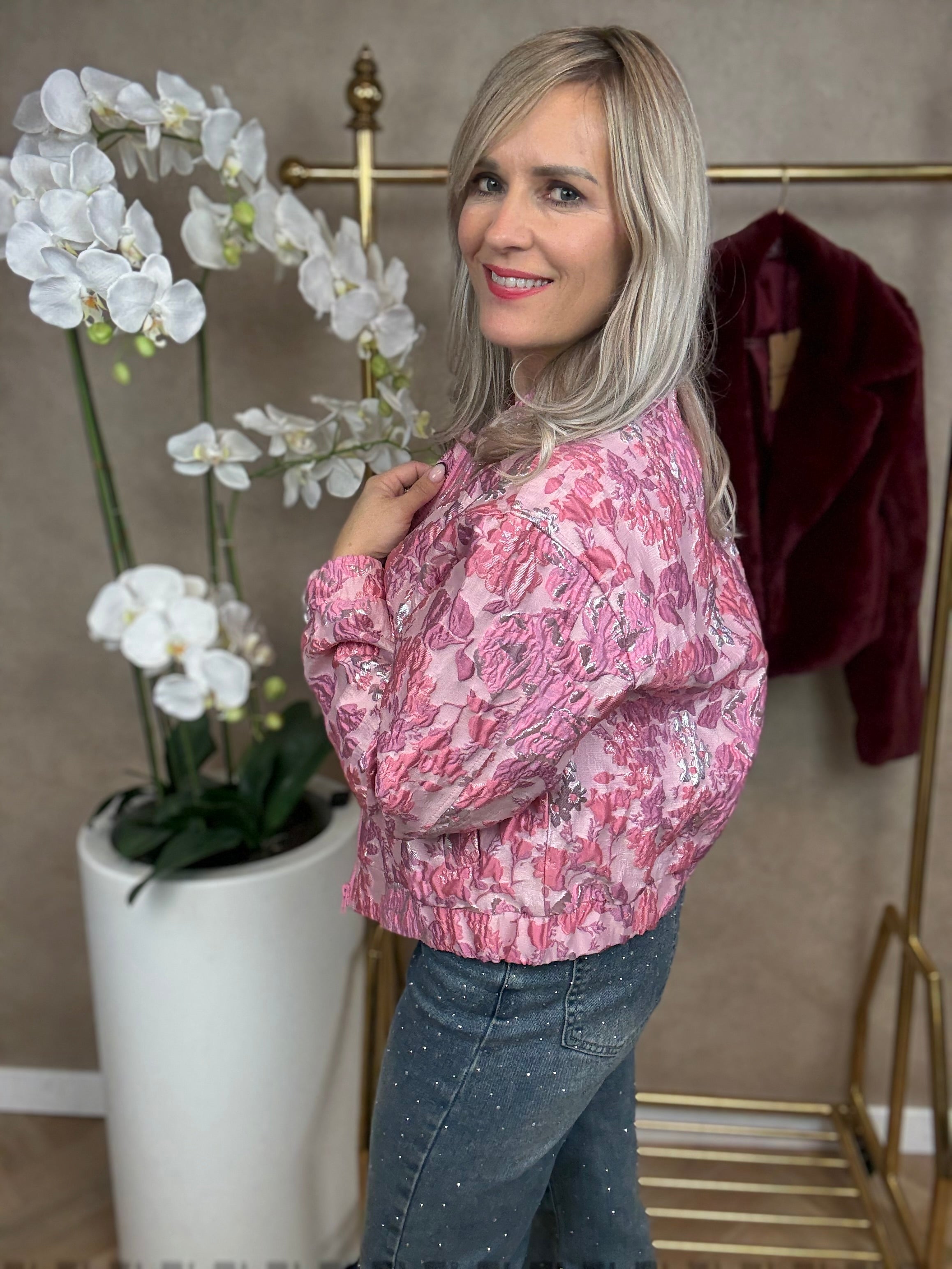 Bomber | Flower| Roze
