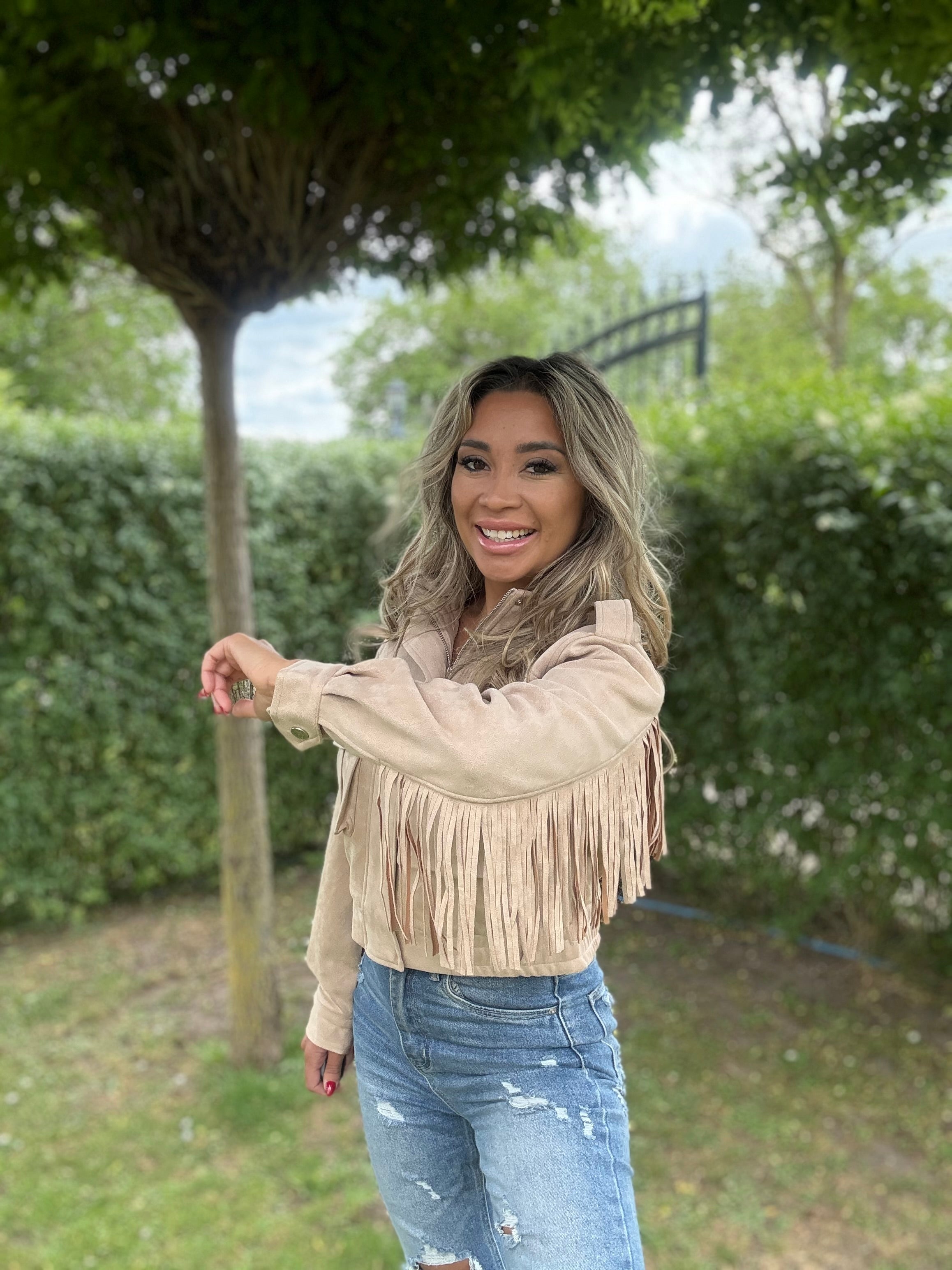 Jasje | Fringes | Taupe
