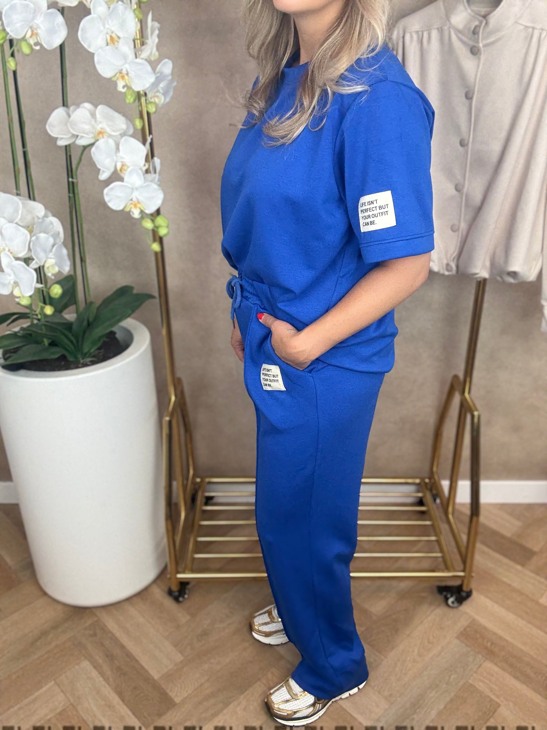 Set | Joggingpak | kobaltblauw