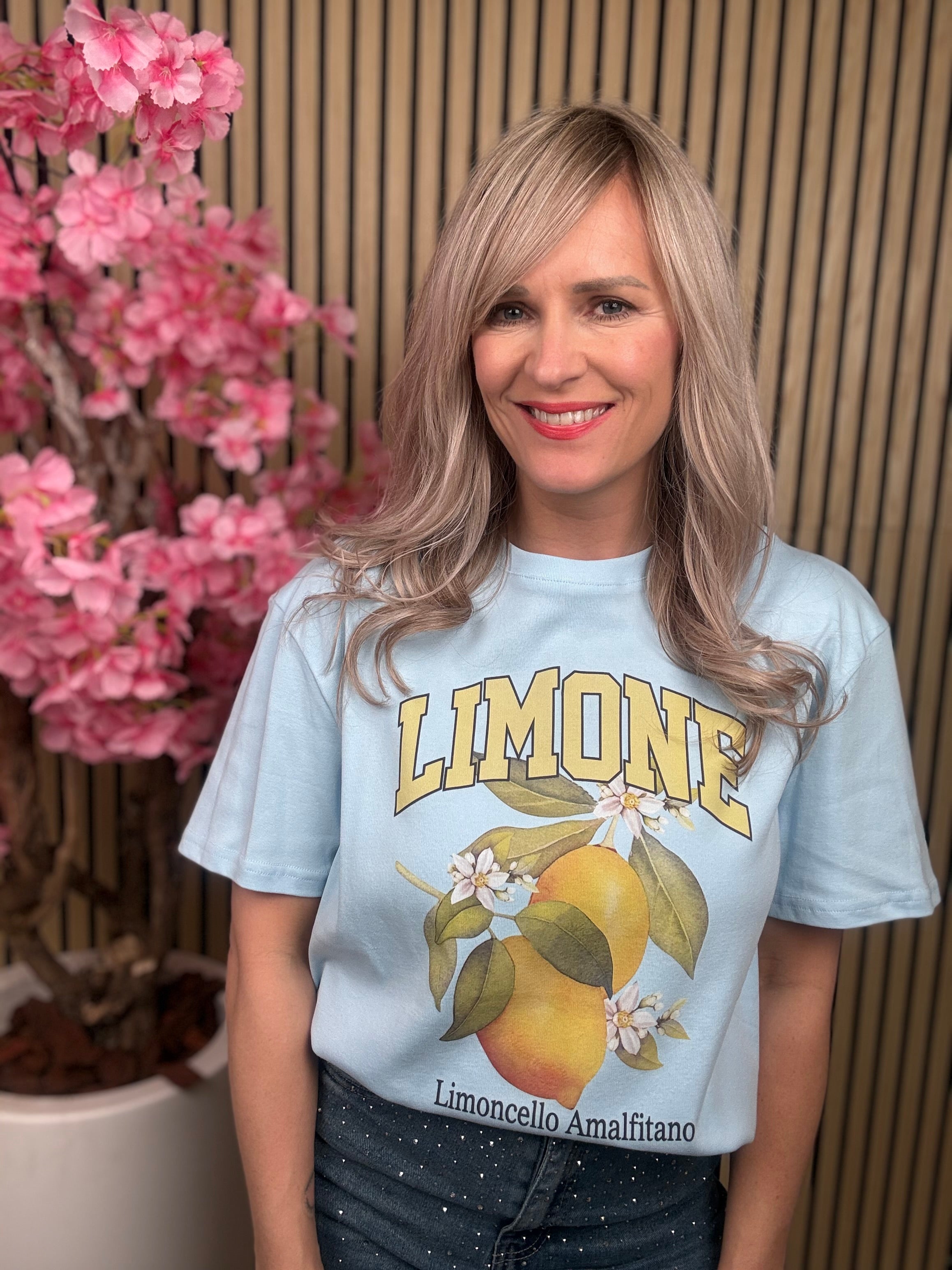 Shirt | Limone | Blauw