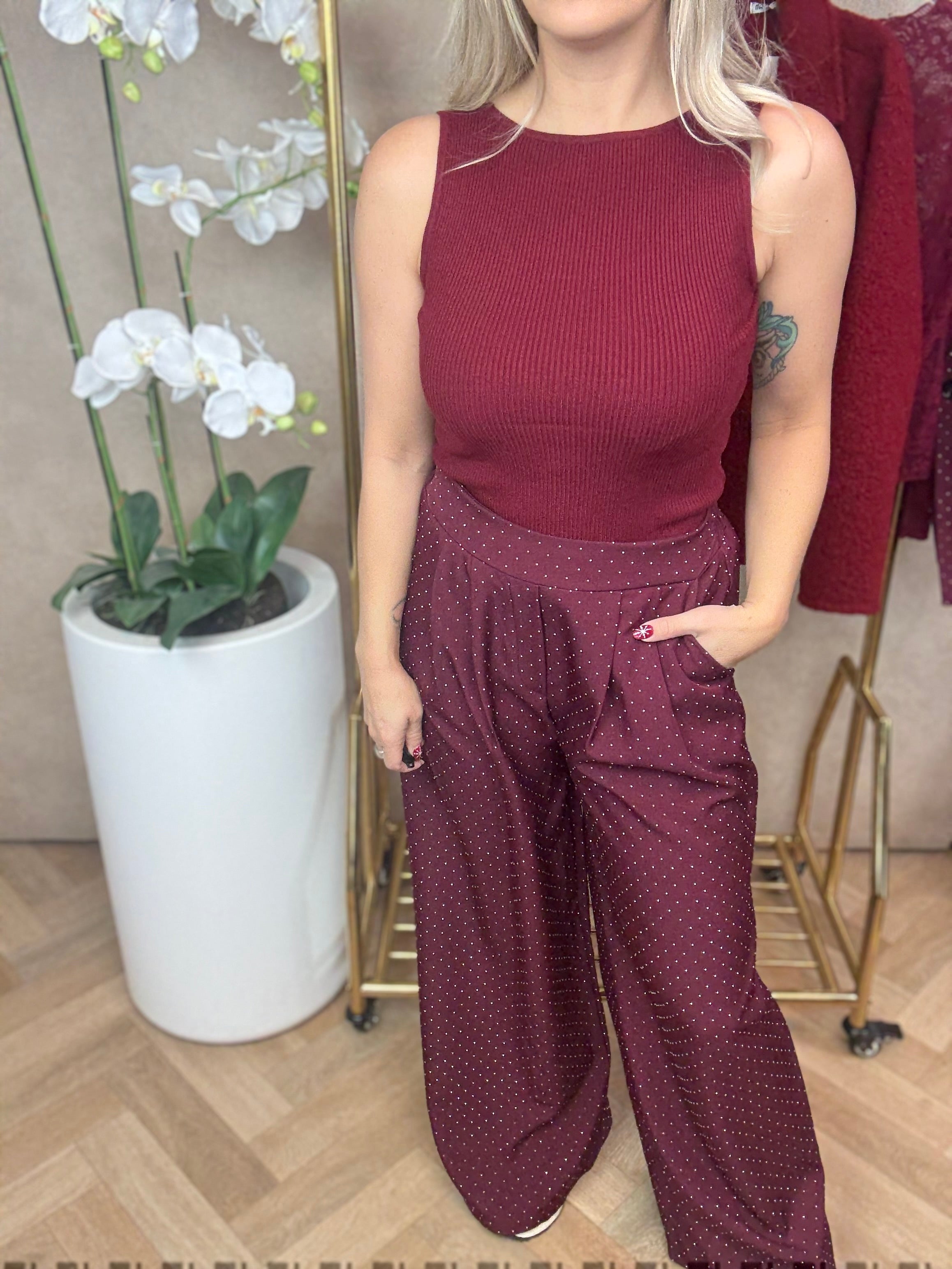 Pak | Shirley | bordeaux rood