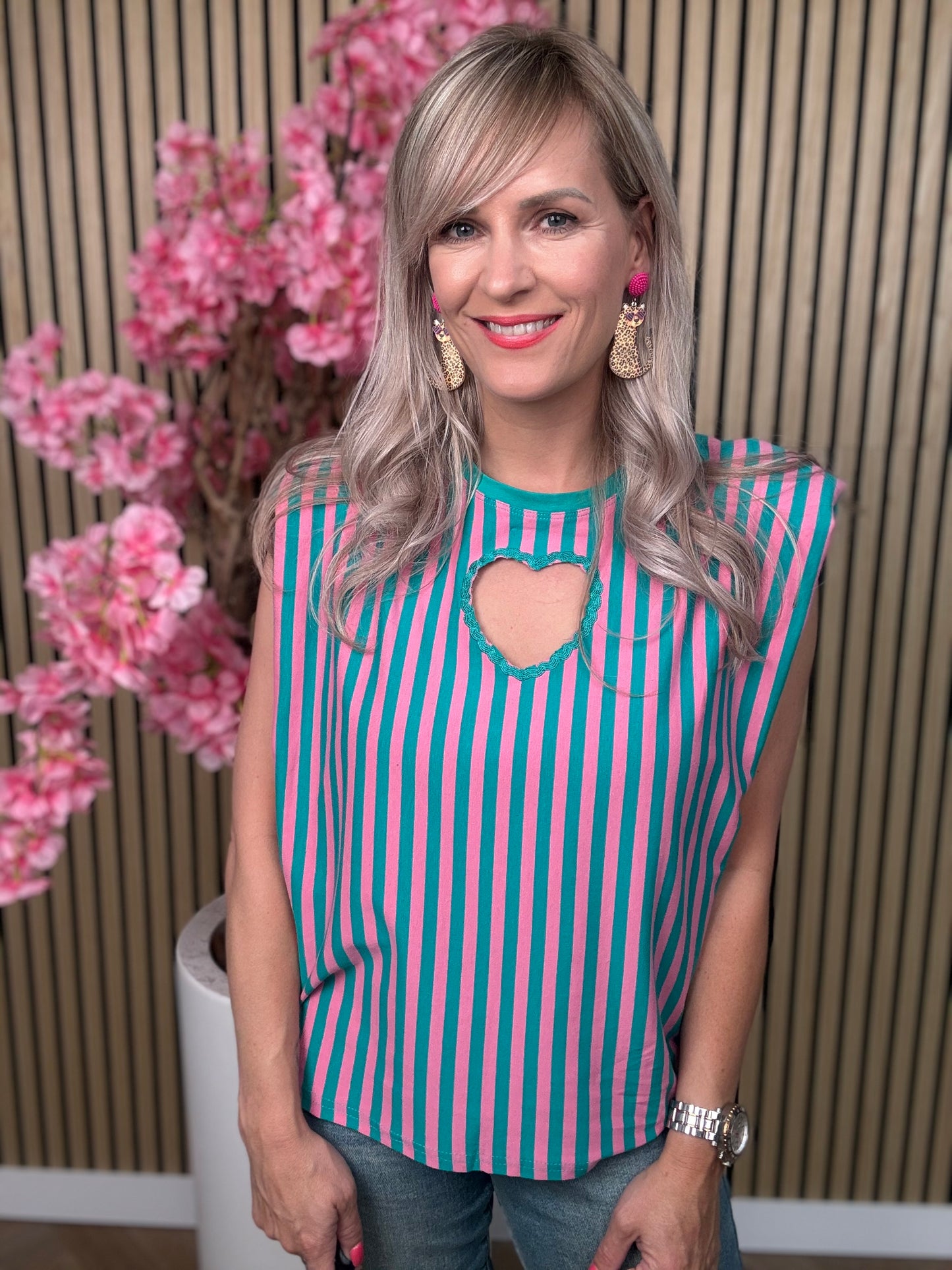 Top | Groen en roze | Hartje