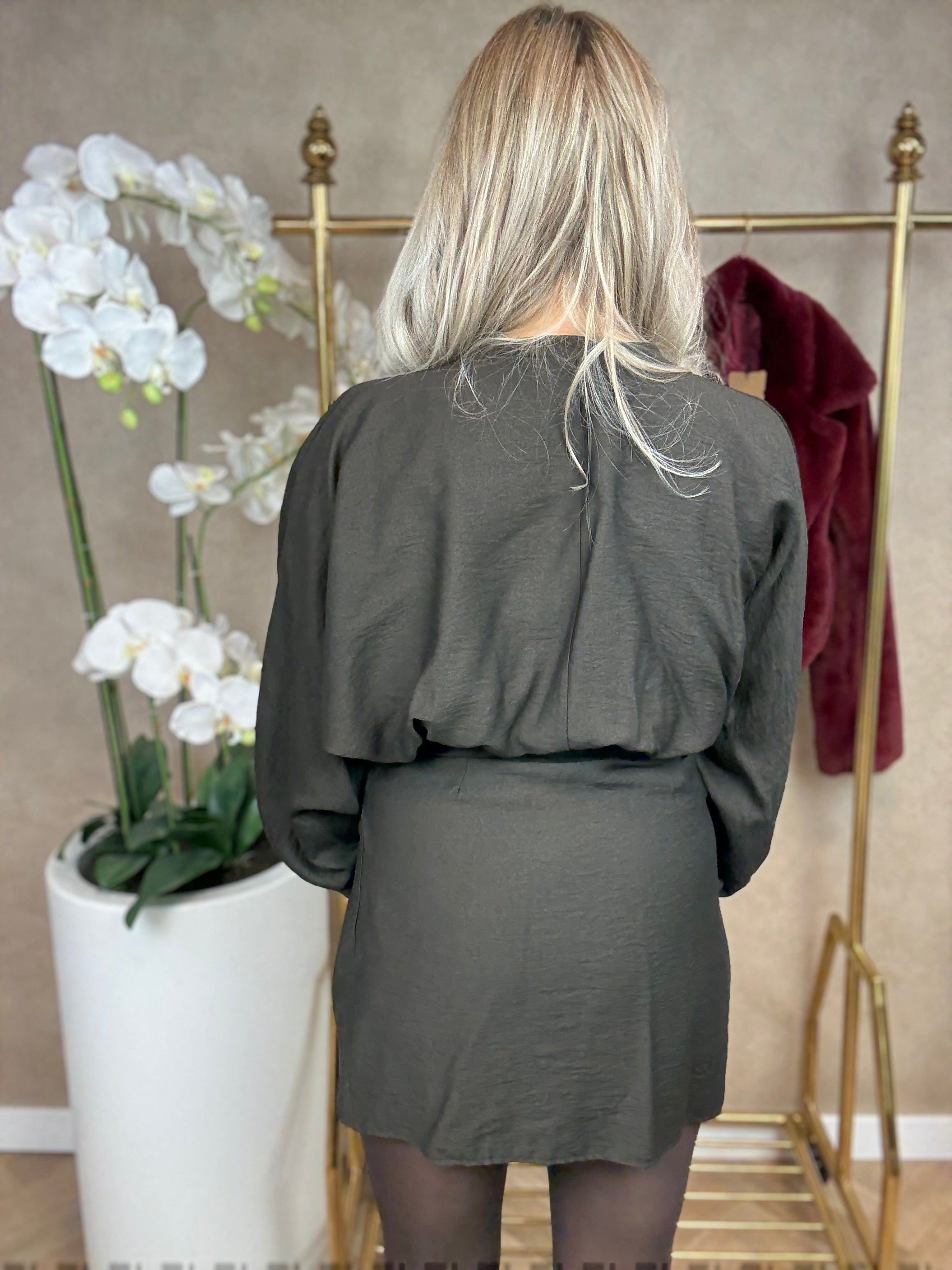 Jurk | Melissa | Chocolade bruin