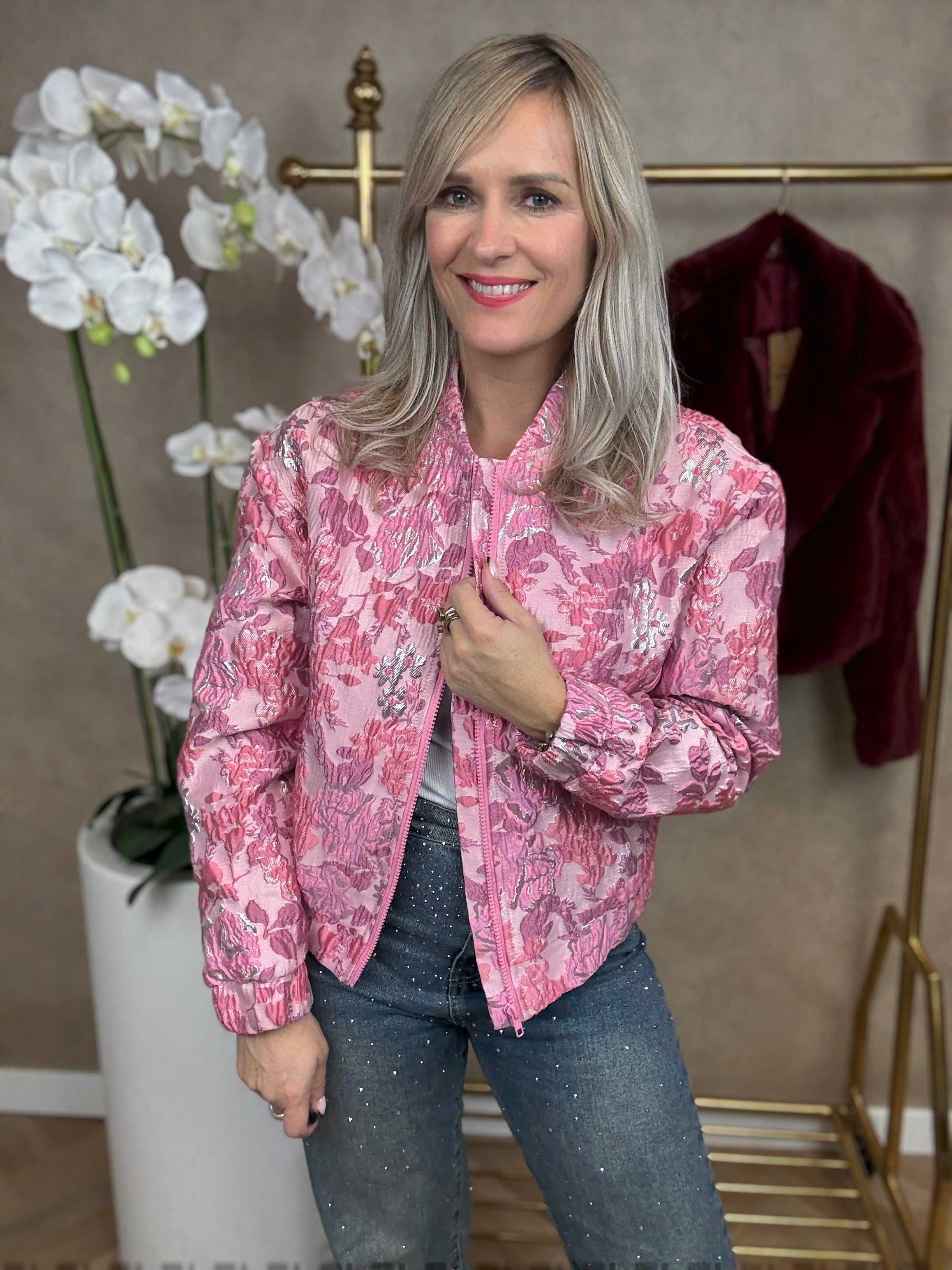Bomber | Flower| Roze