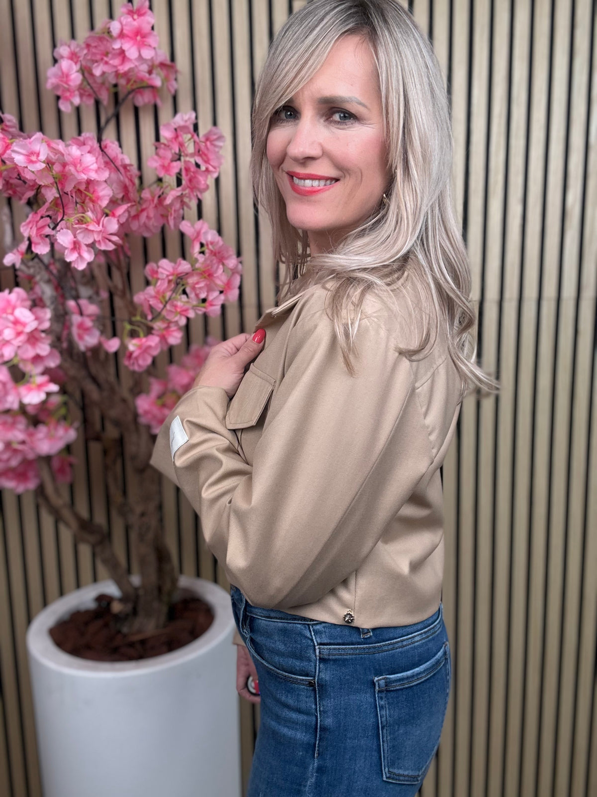 Jacke | Ambika | taupe