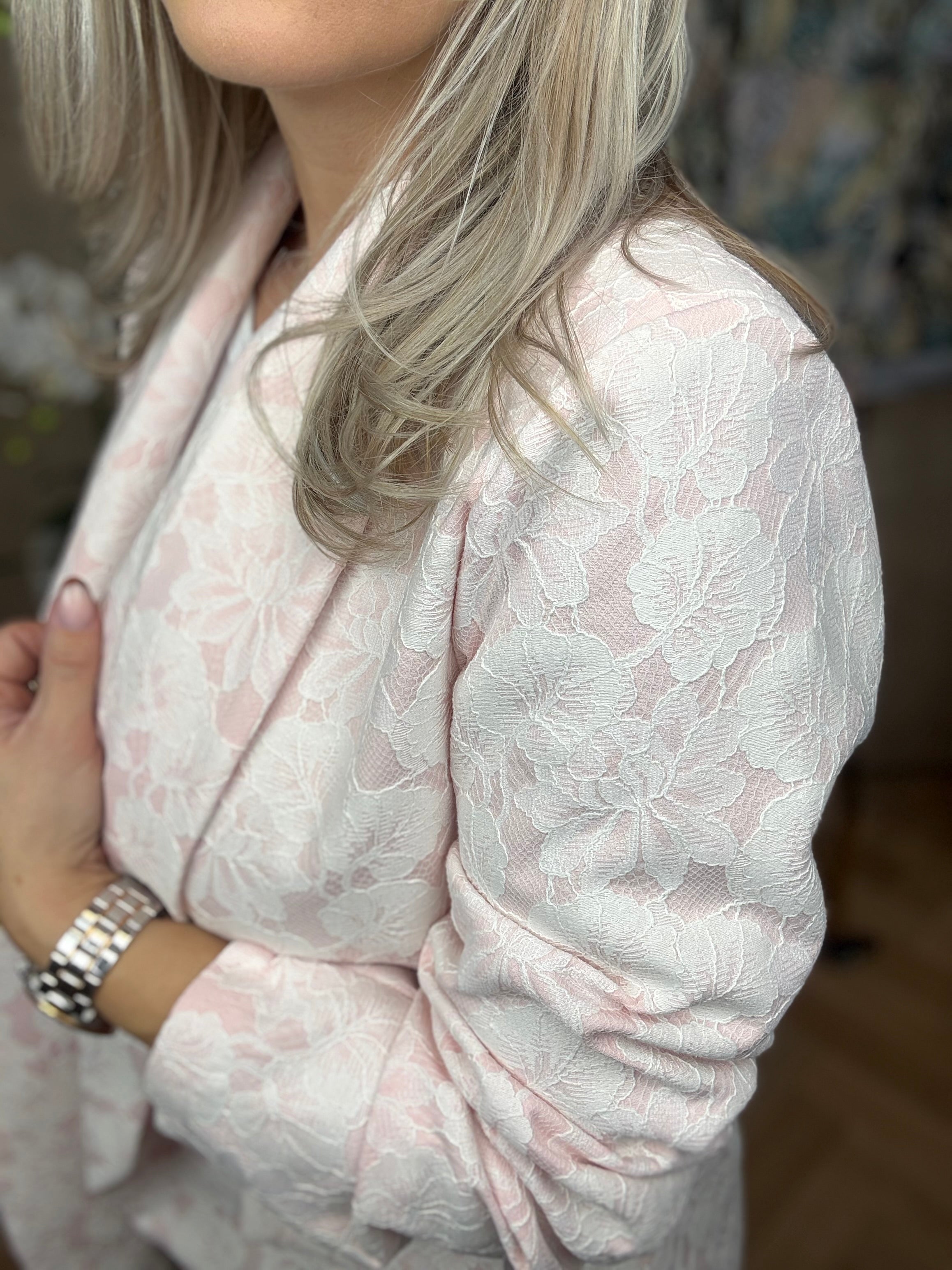 Blazer | Kant Bloem | Roze