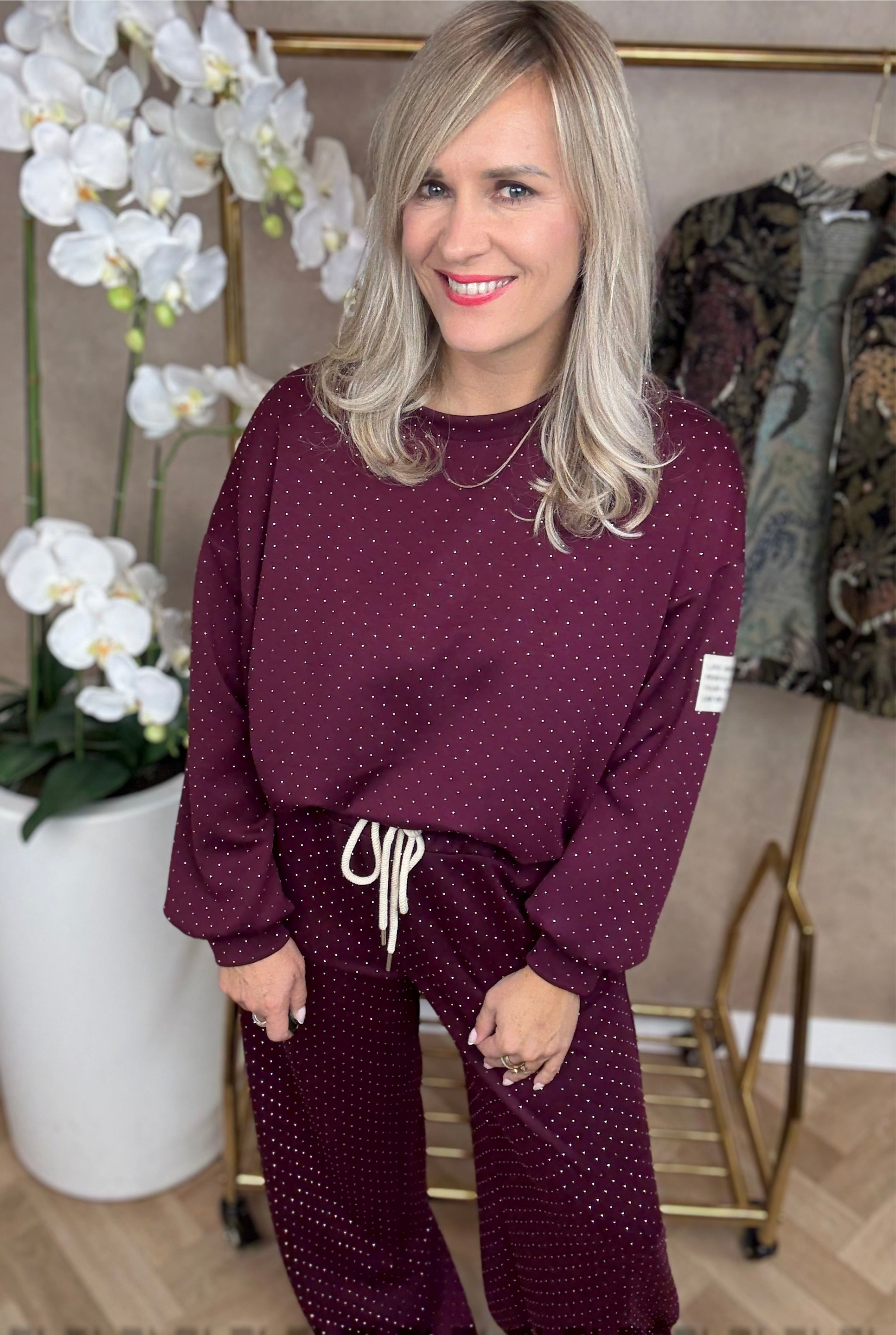 Set | Glitterpak | Bordeaux rood