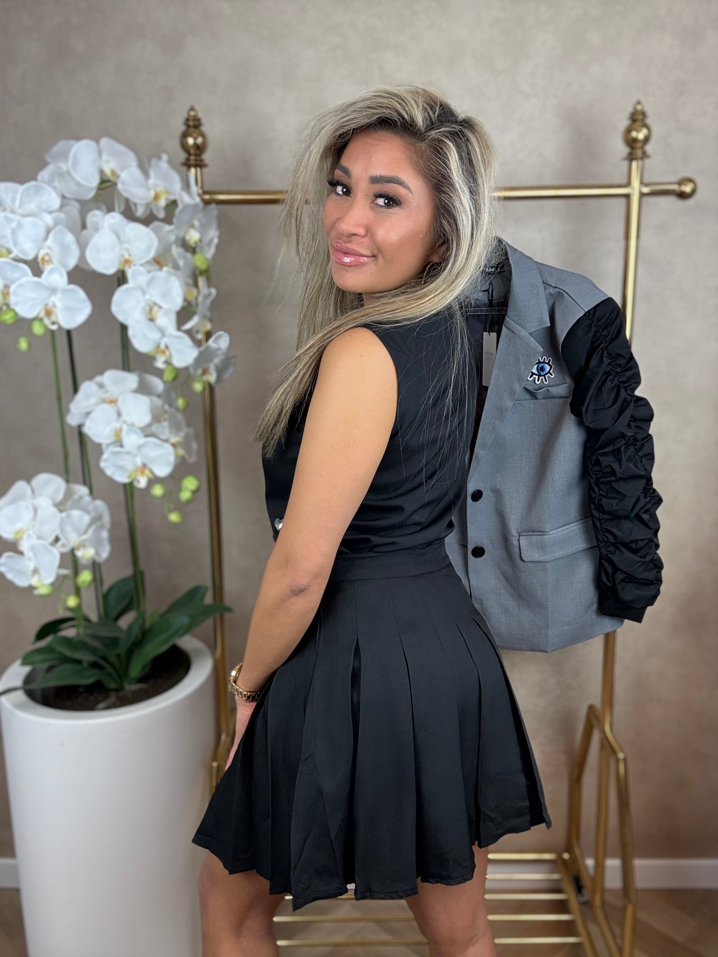 Set | Hartjes | Zwart