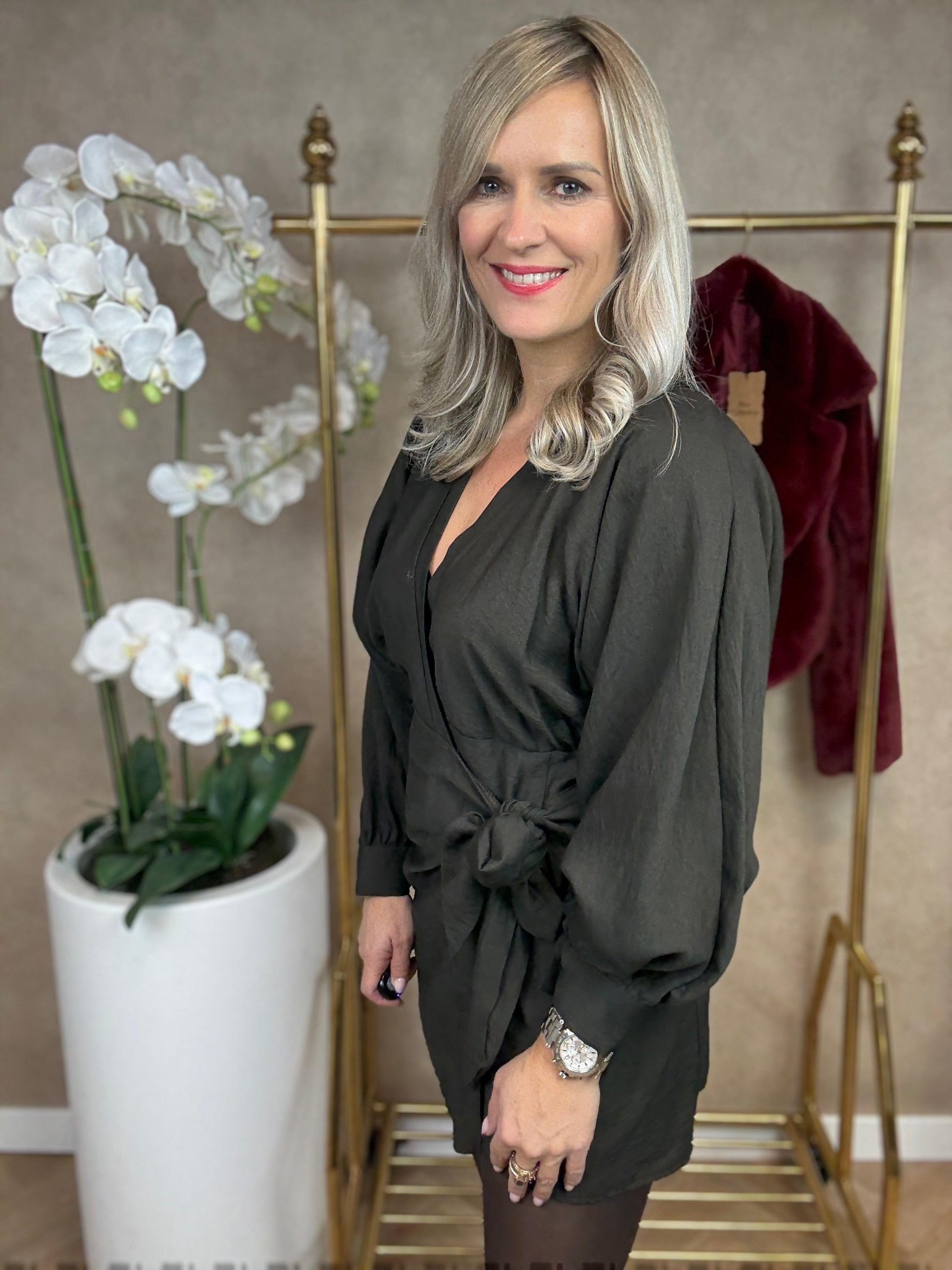 Jurk | Melissa | Chocolade bruin