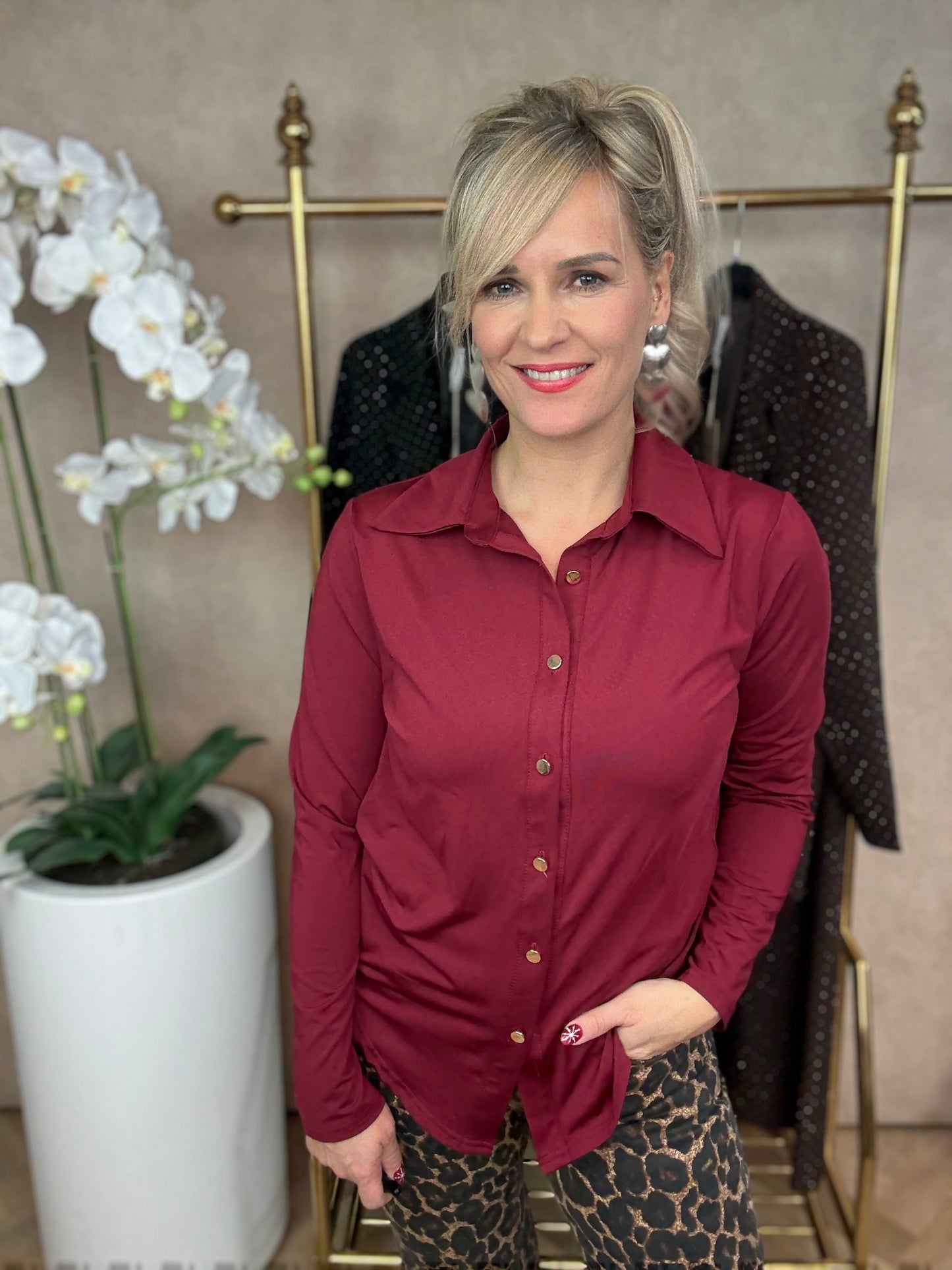 Blouse | Céline | Bordeaux