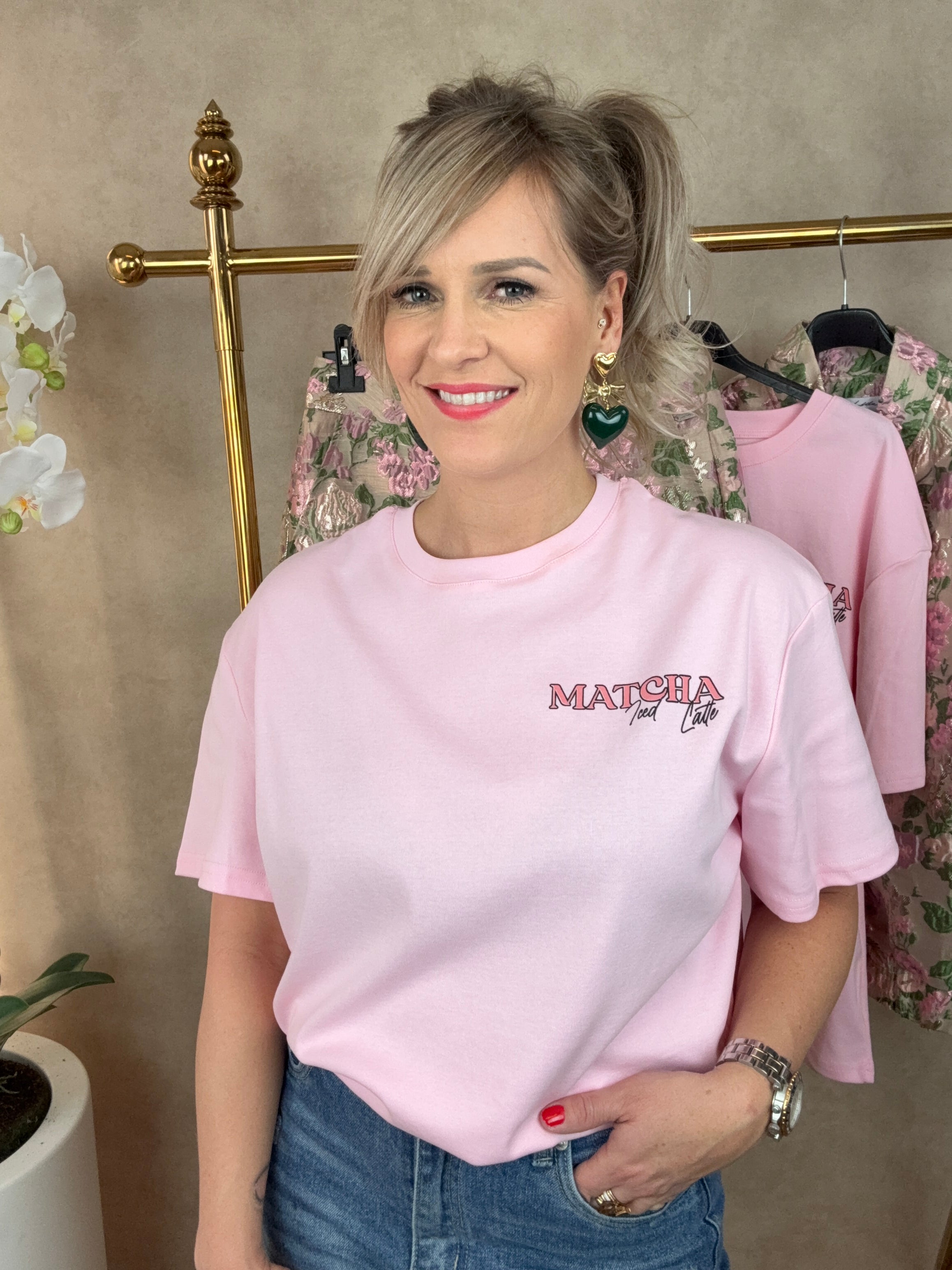 Shirt | Matcha | roze