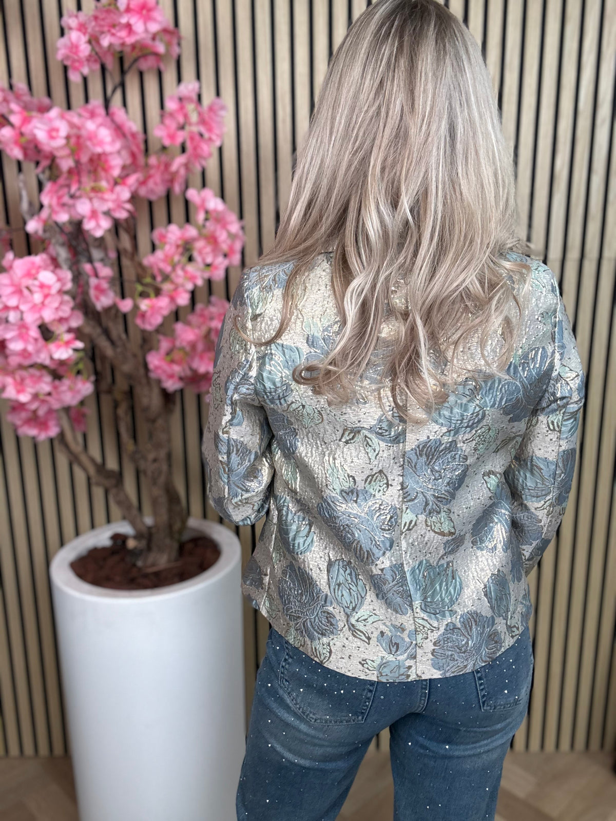 Jacke | Biba | Blau-Gold