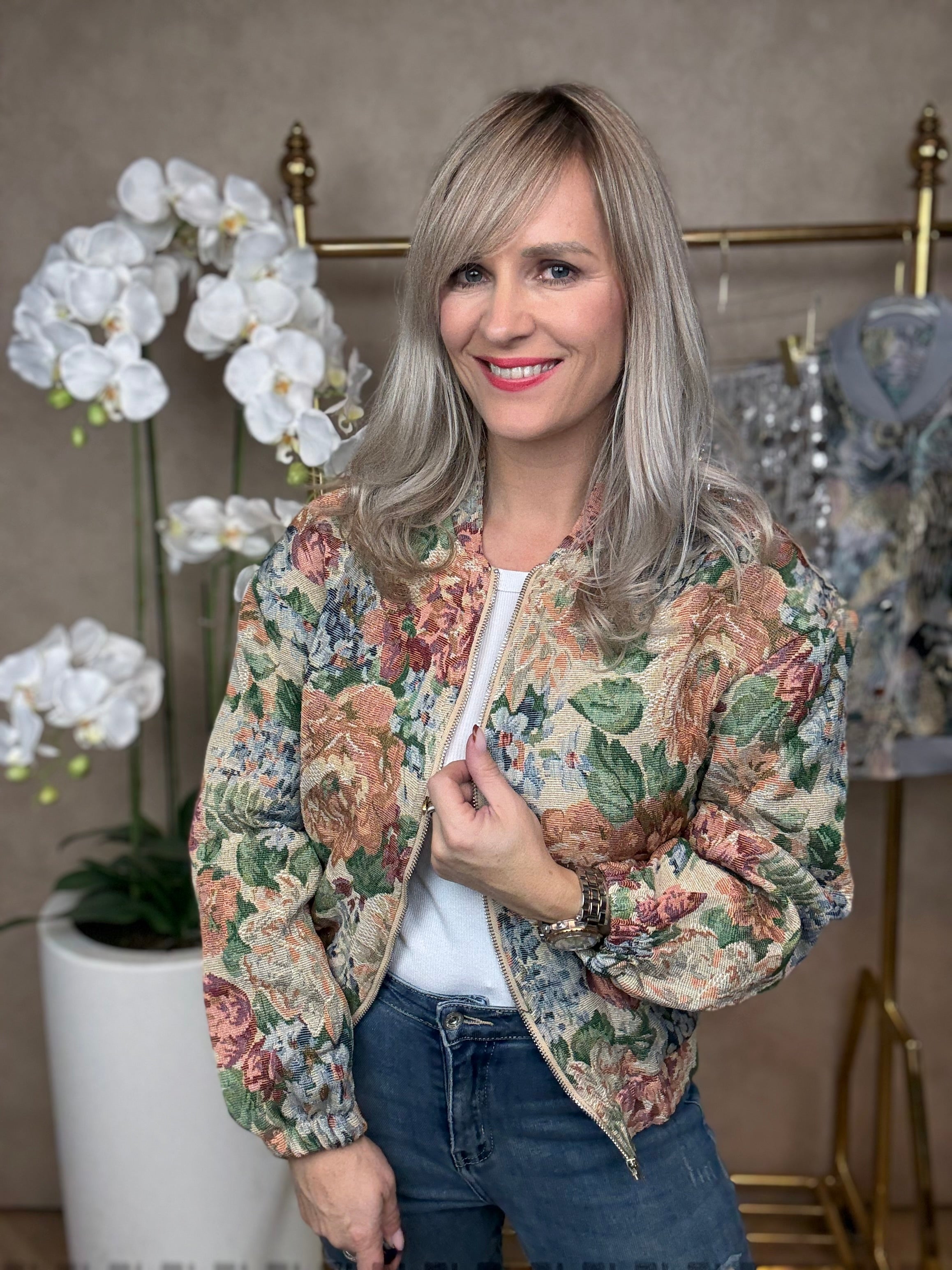 Jasje | Bloemenprint | Beige