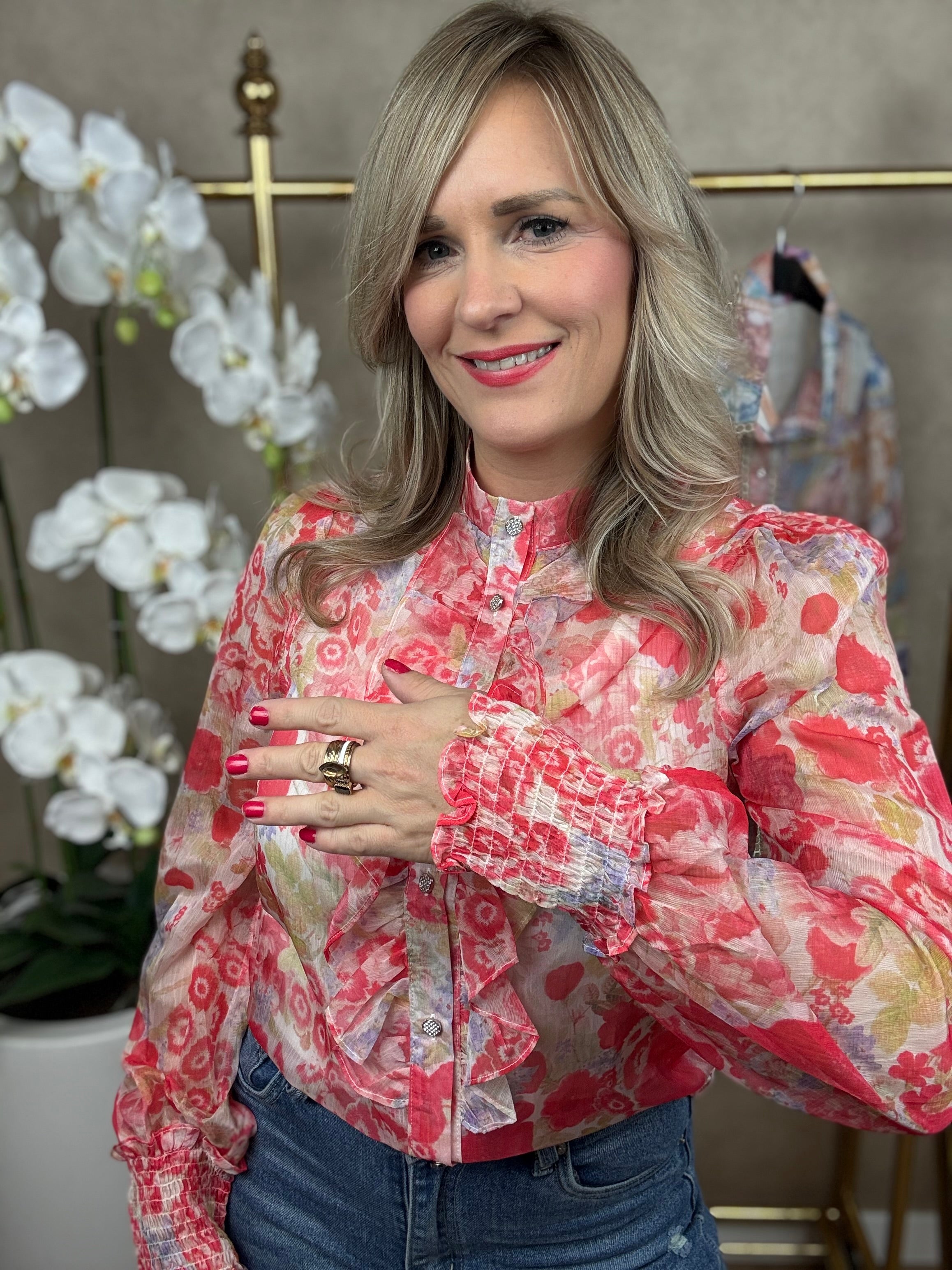 Blouse | Amaya | Rood