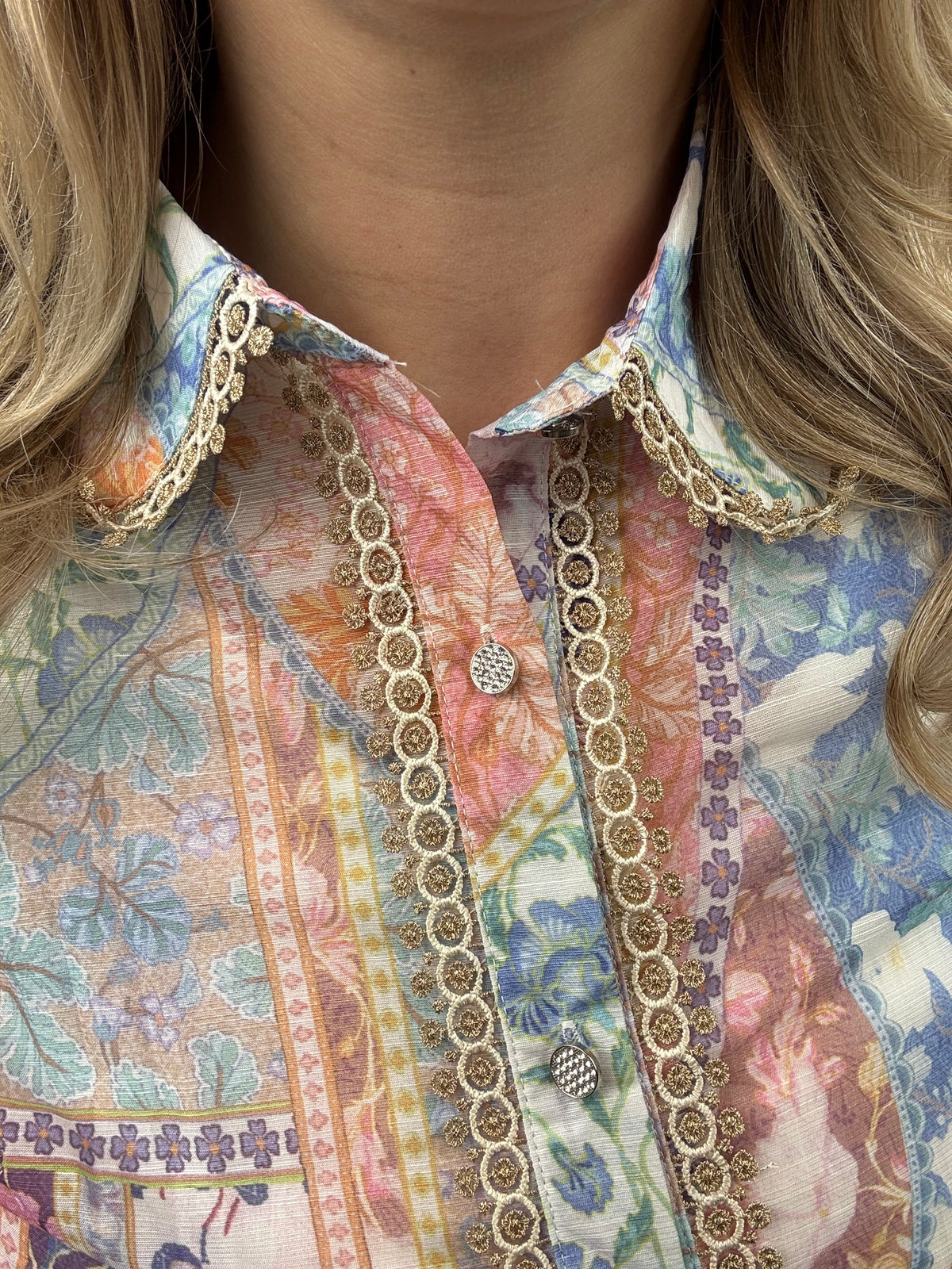 Bluse | Lola | Blau Lila