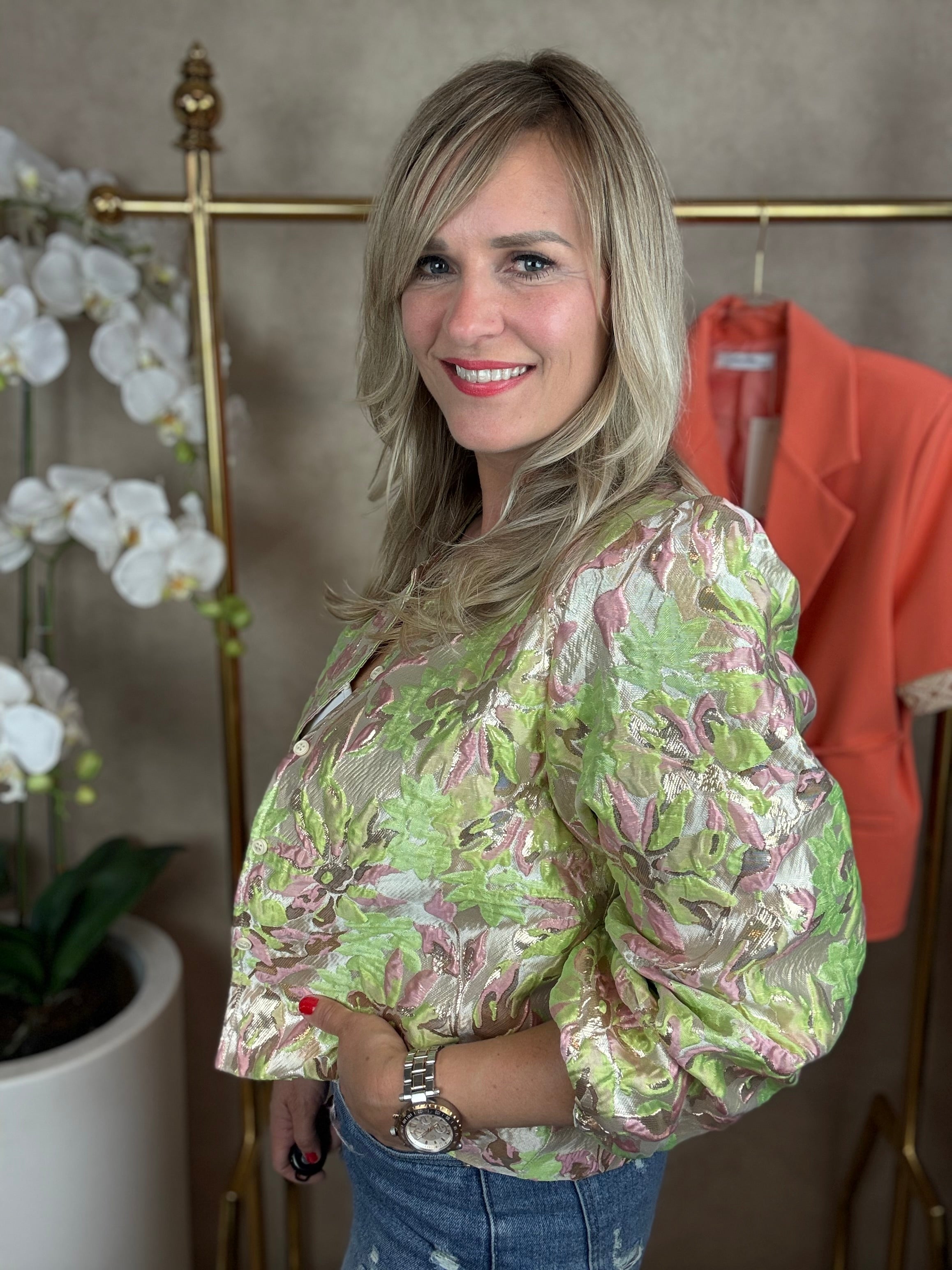 Jasje | Blouse | Mint-roze