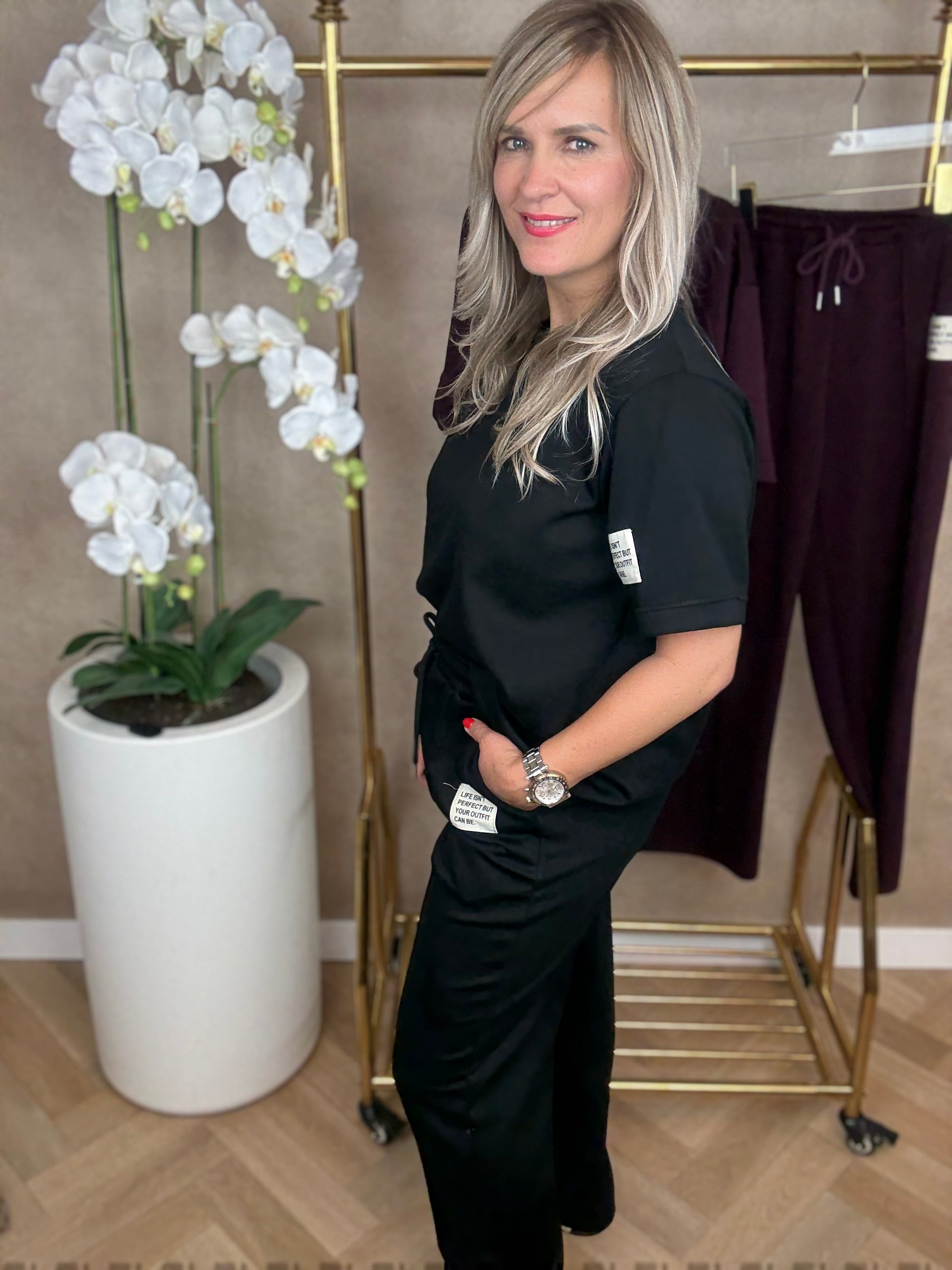 Set | Joggingpak | Zwart