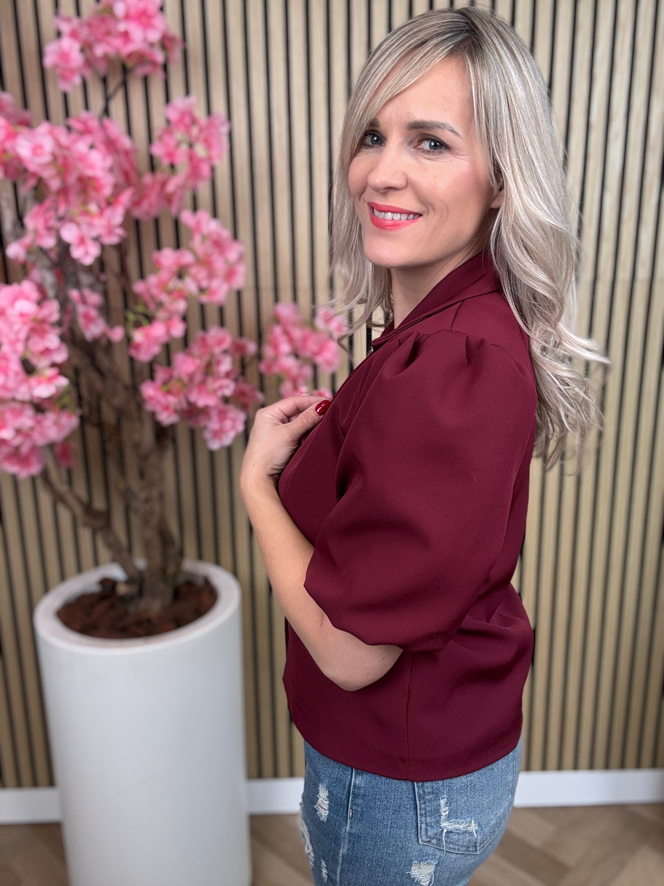 Blazer | Jenna | Bordeaux