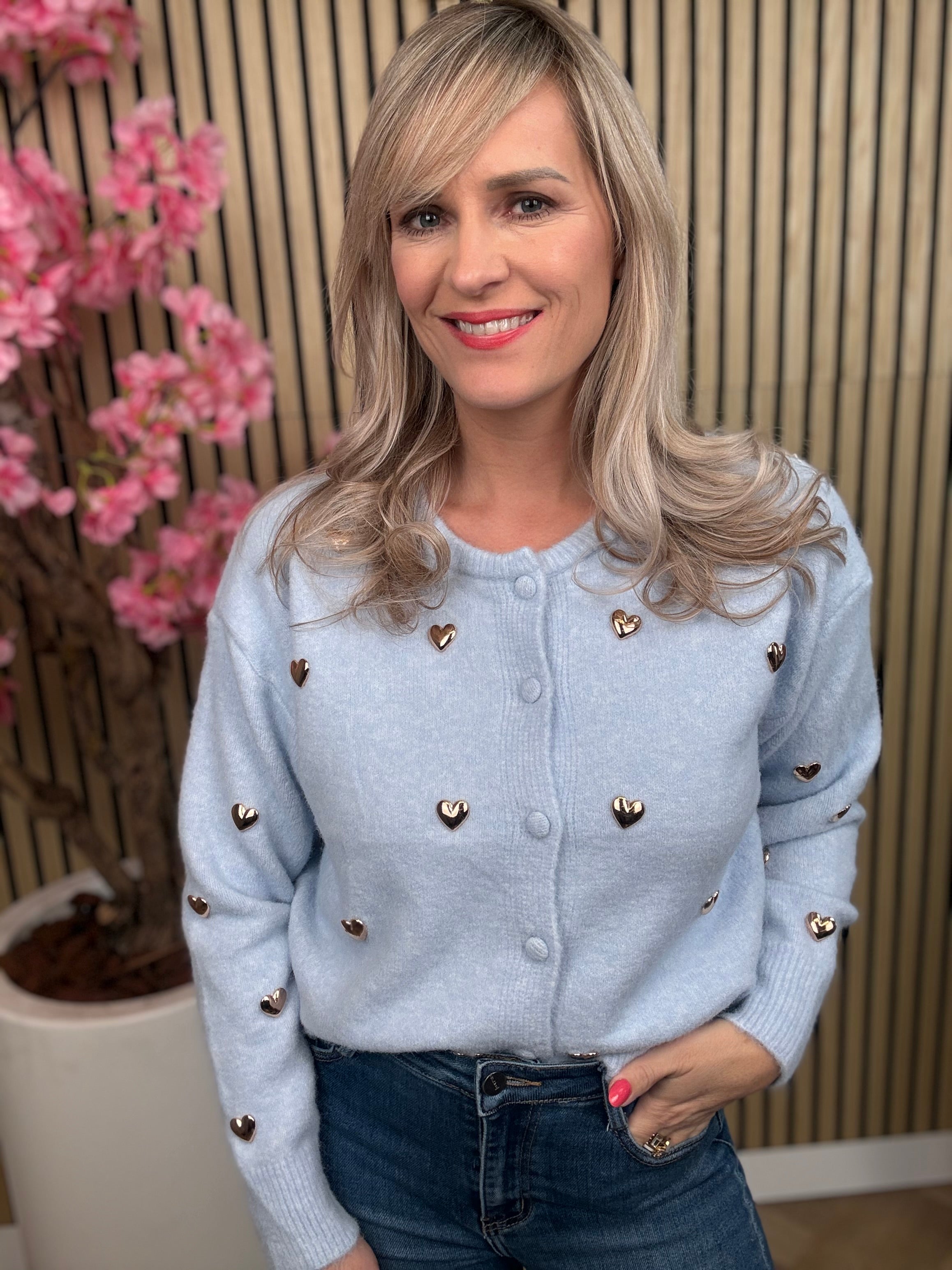 Vestje | Hartjes | Blauw