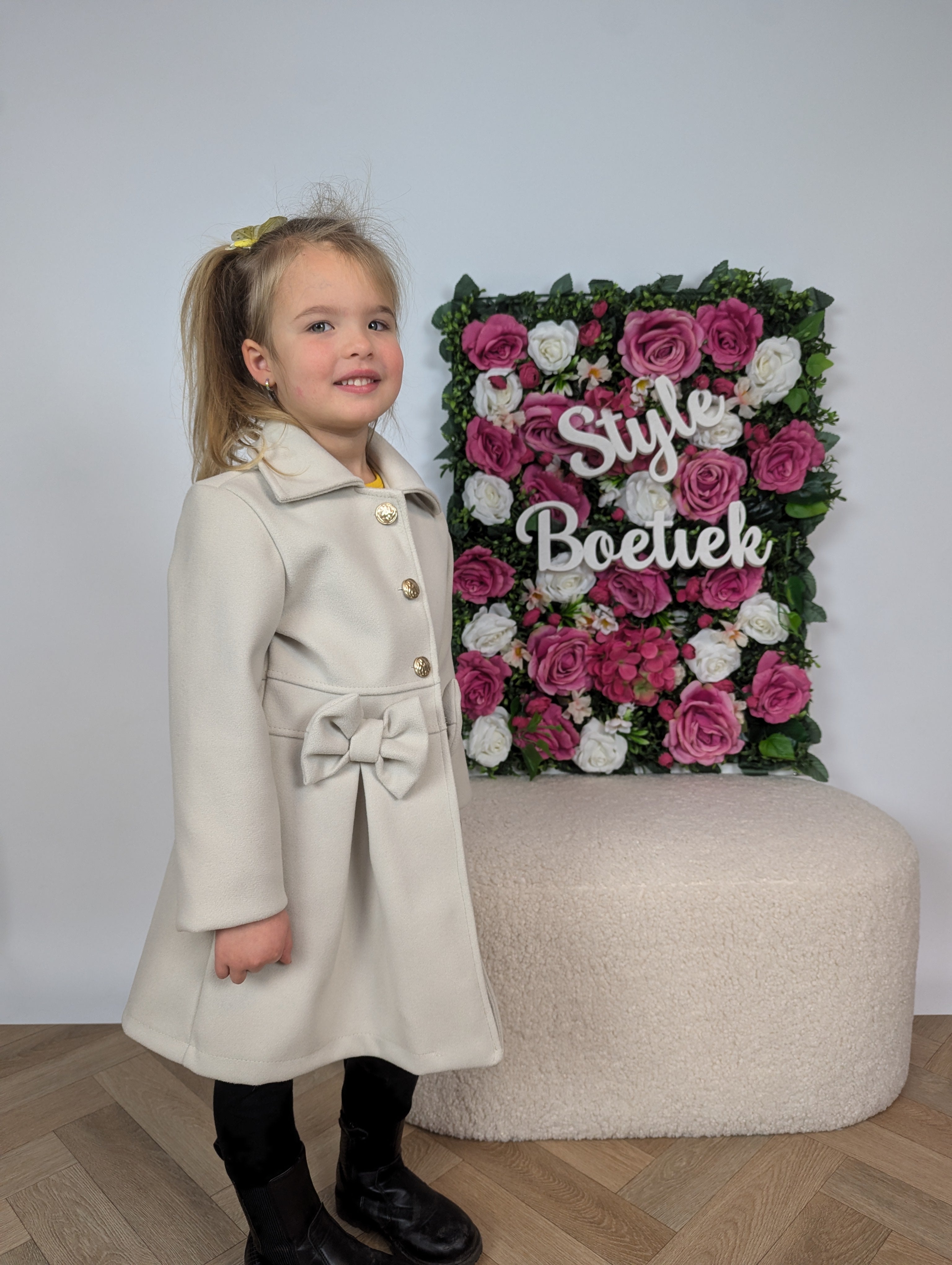 Jas | Strikje | Beige