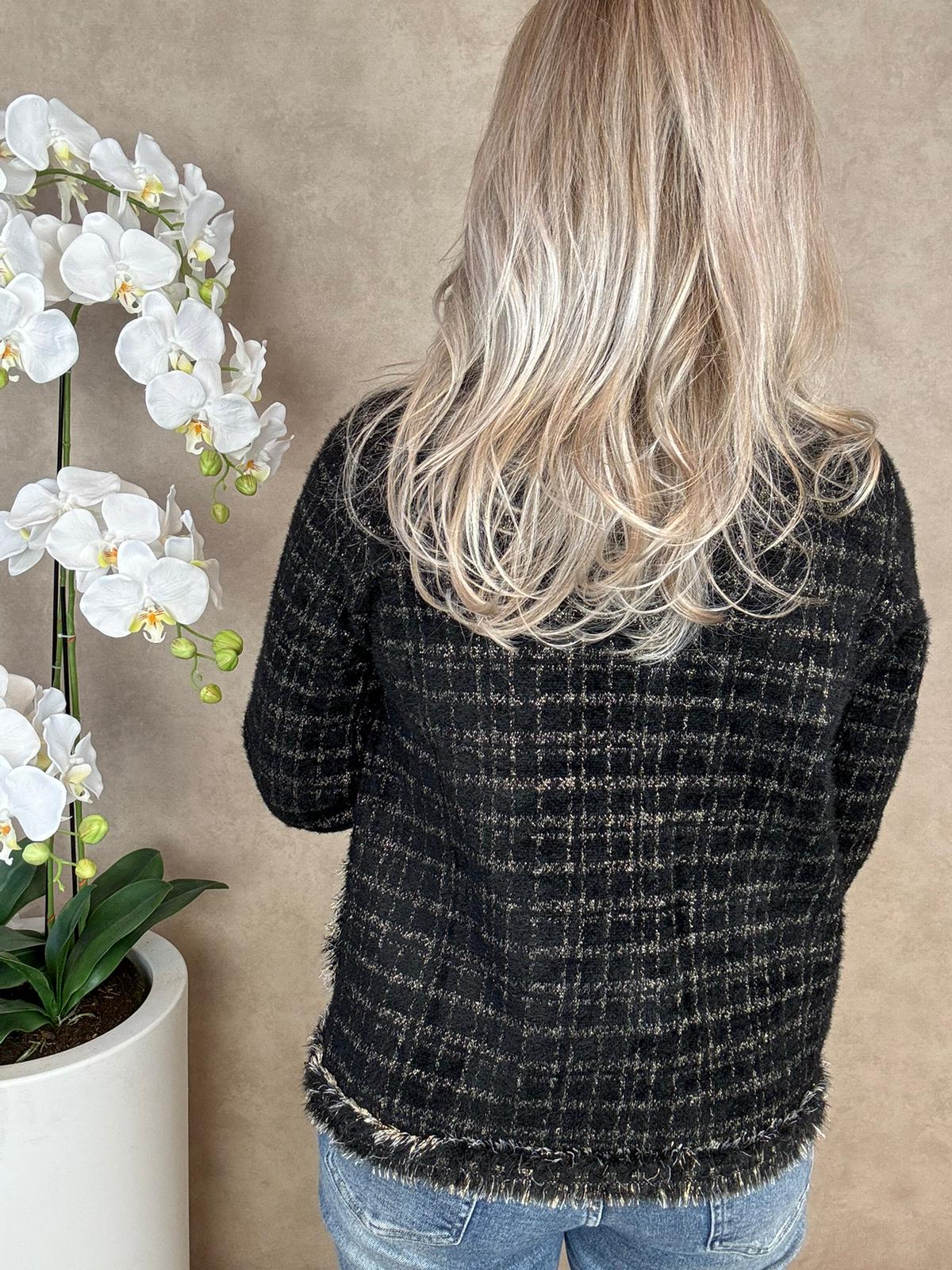 Vest | Violet | Zwart