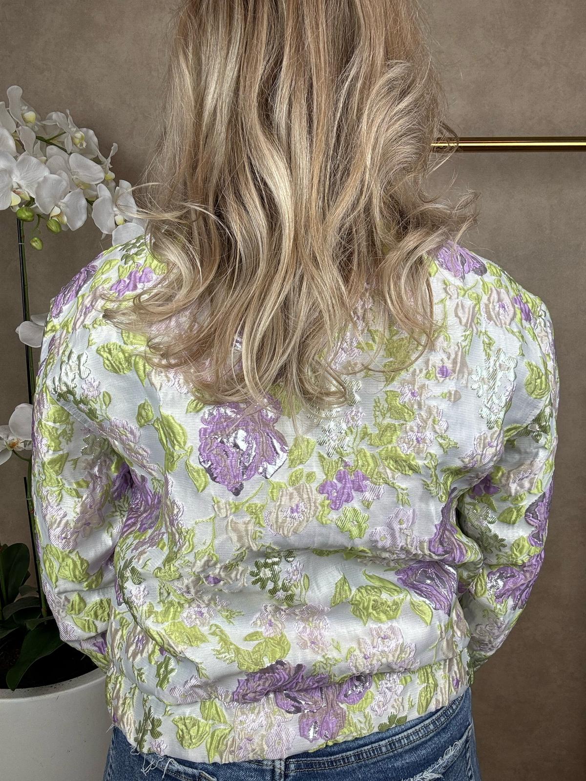 Bomber | Flower| Paars-Groen