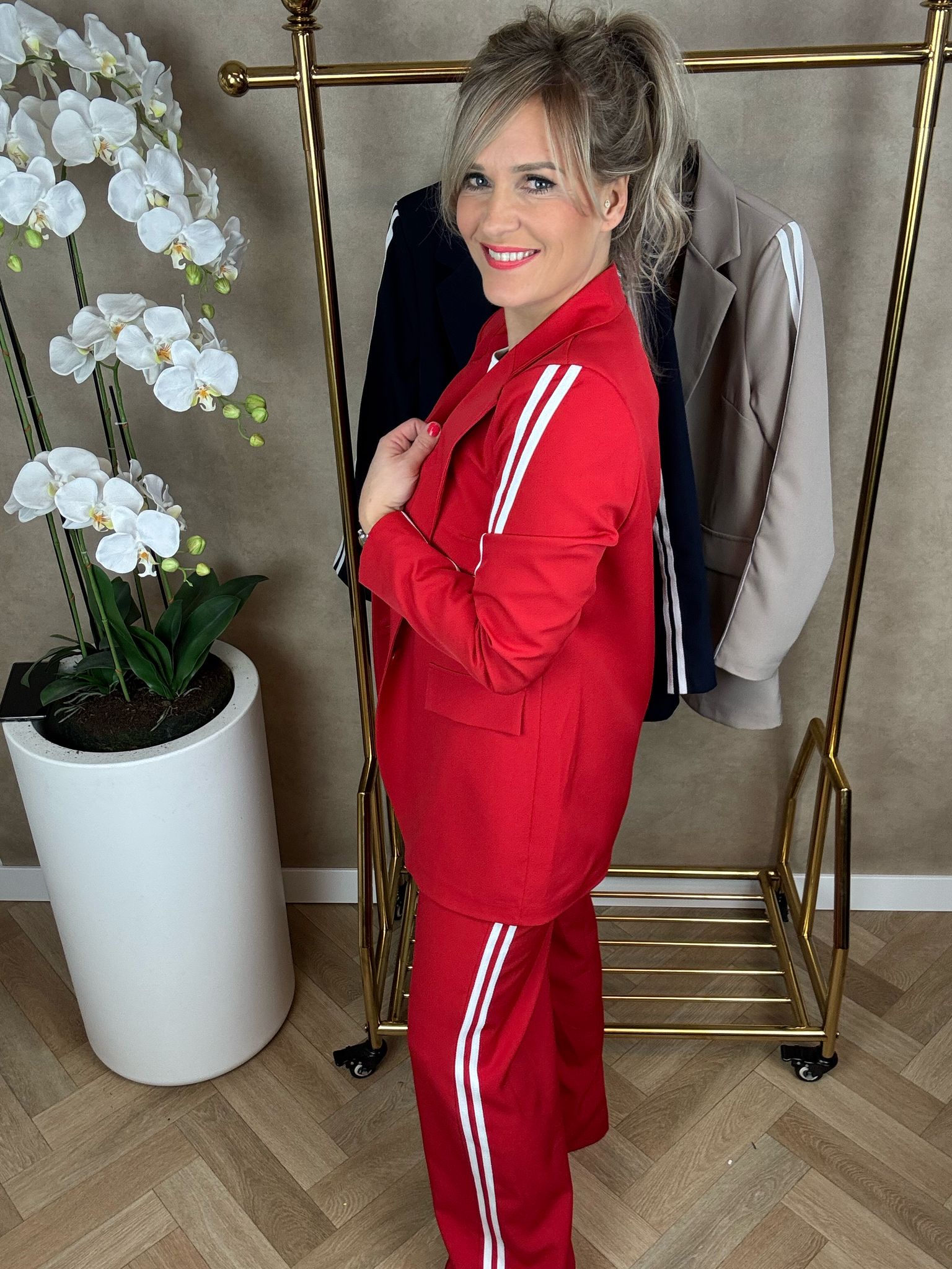 Blazer | Pantalon | Rood