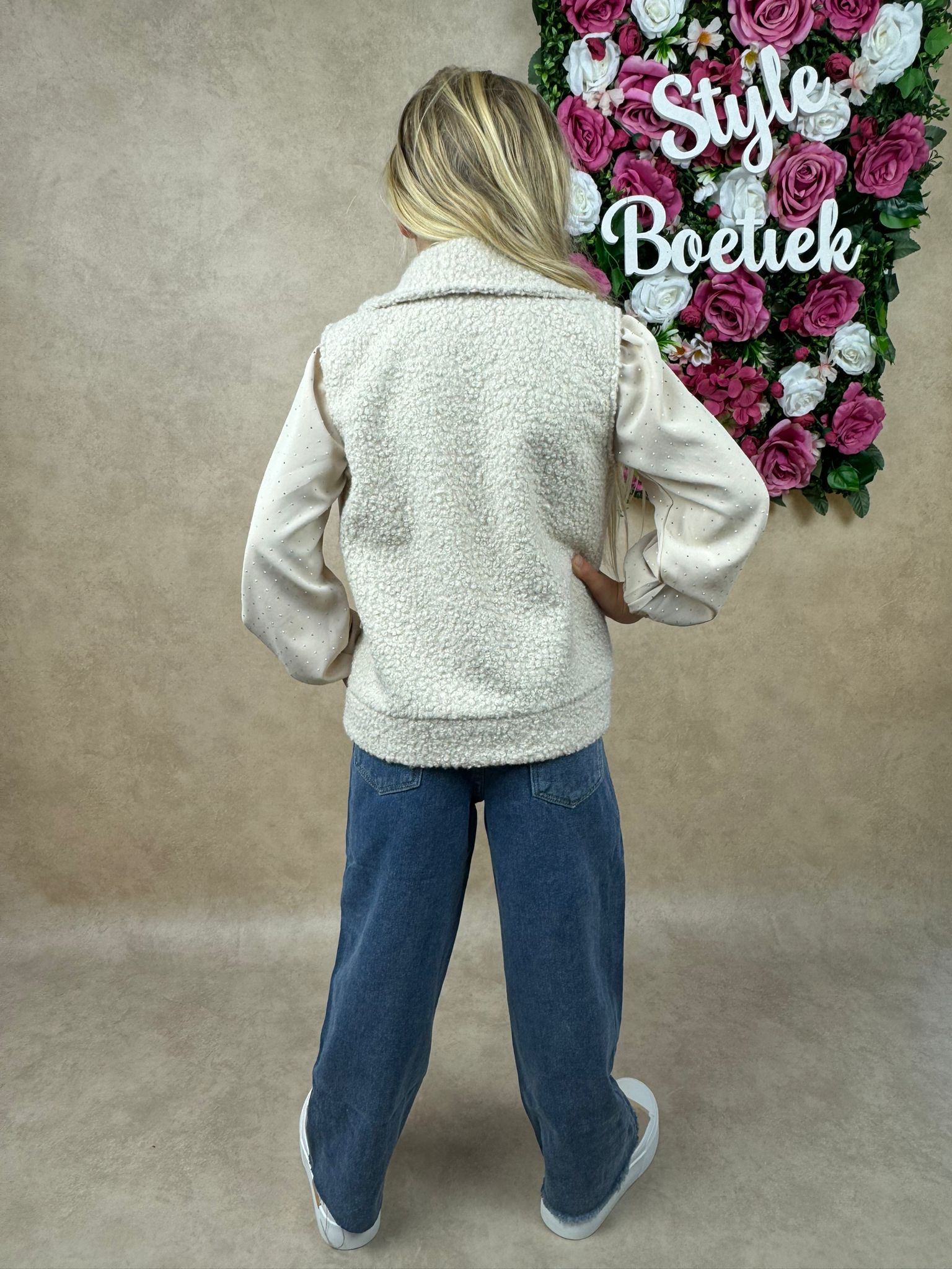 Teddy | Gilet | Beige