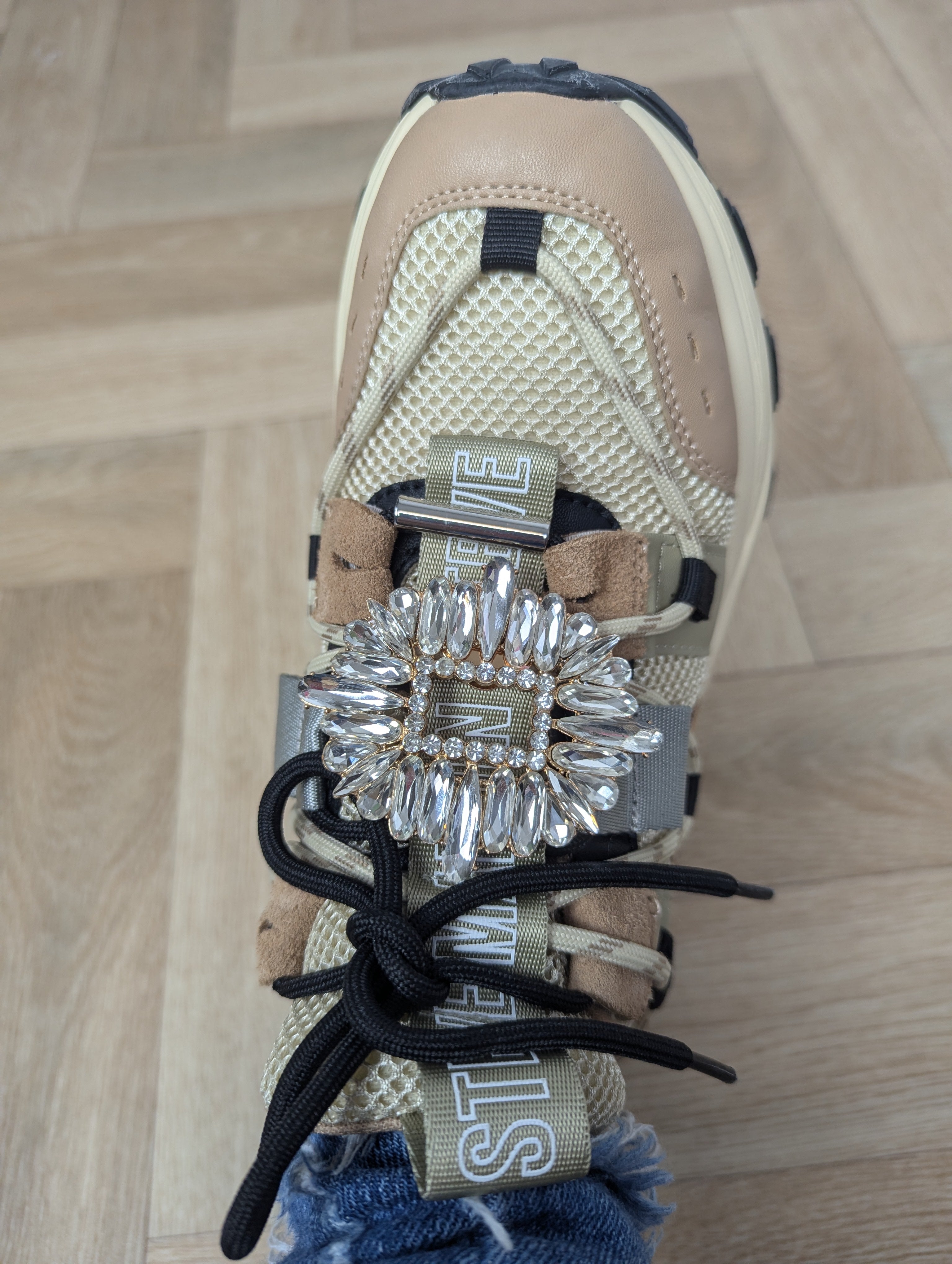 Schoenclips | Strass | Goud