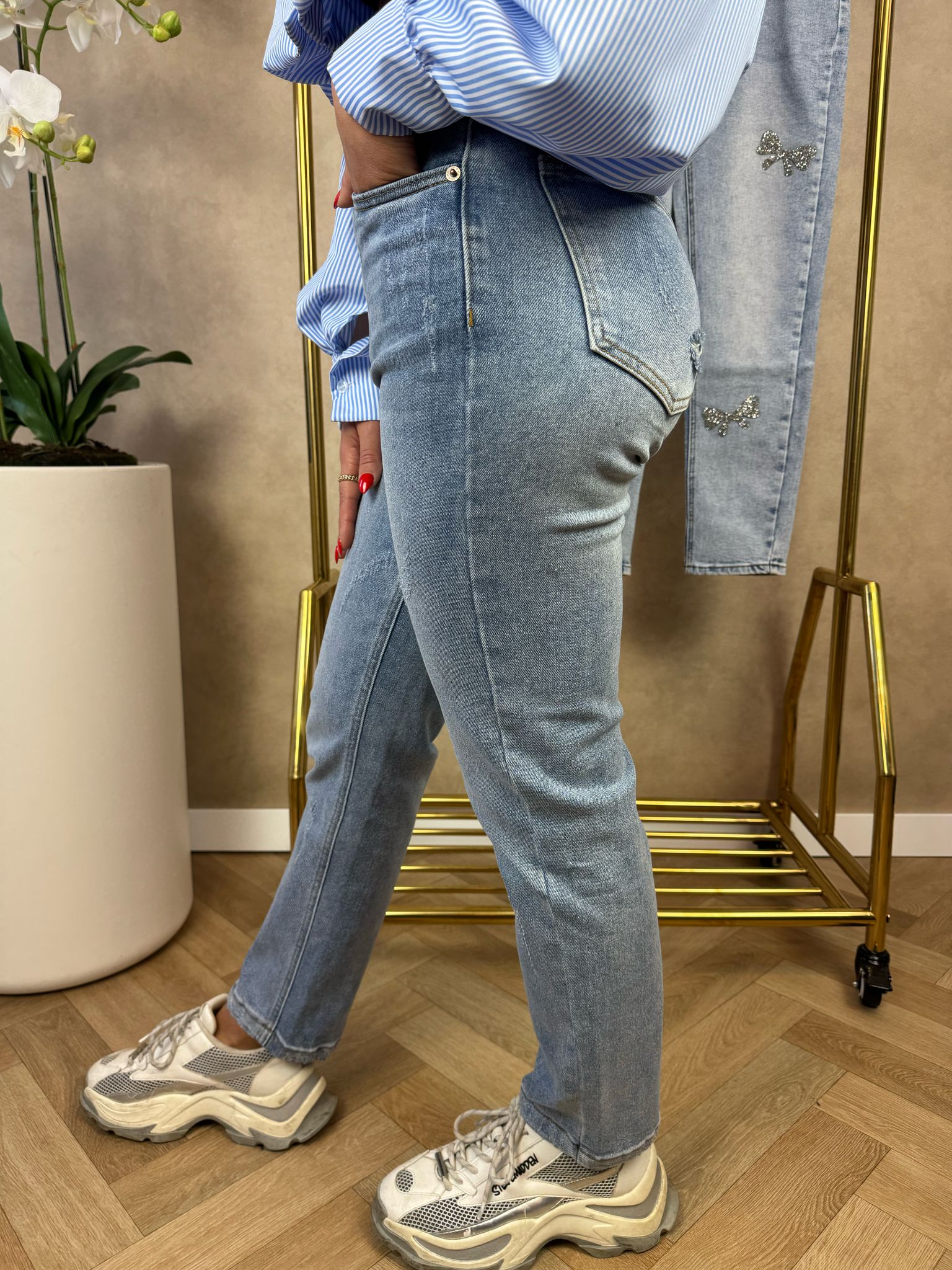 Jeans | Mom fit | Blauw