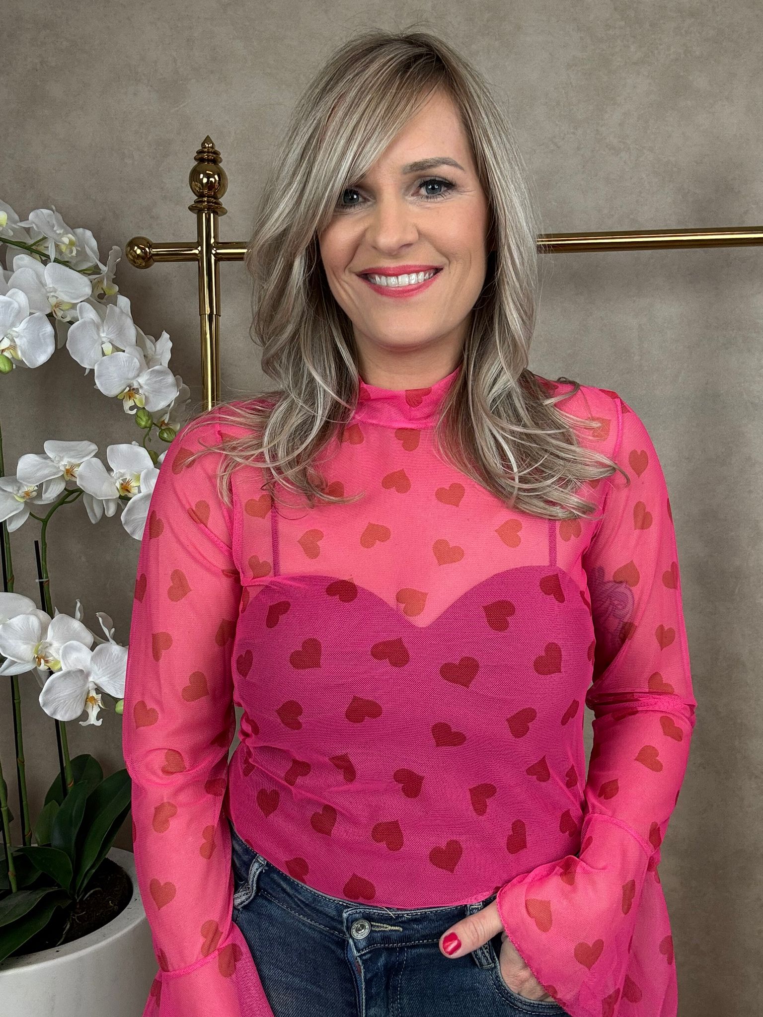 Top | Hartjes | Roze