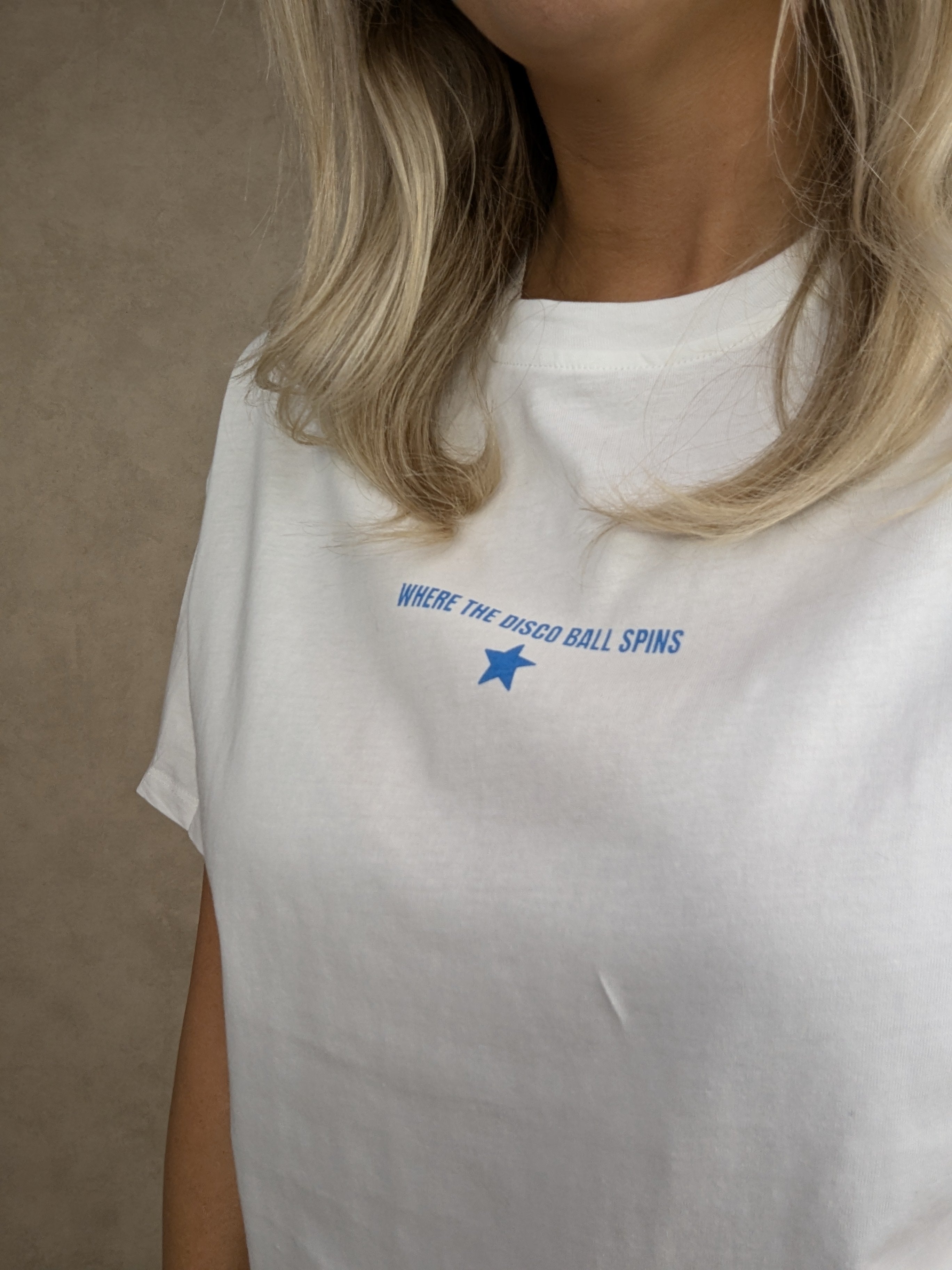 T-shirt | Disco Ball | Wit