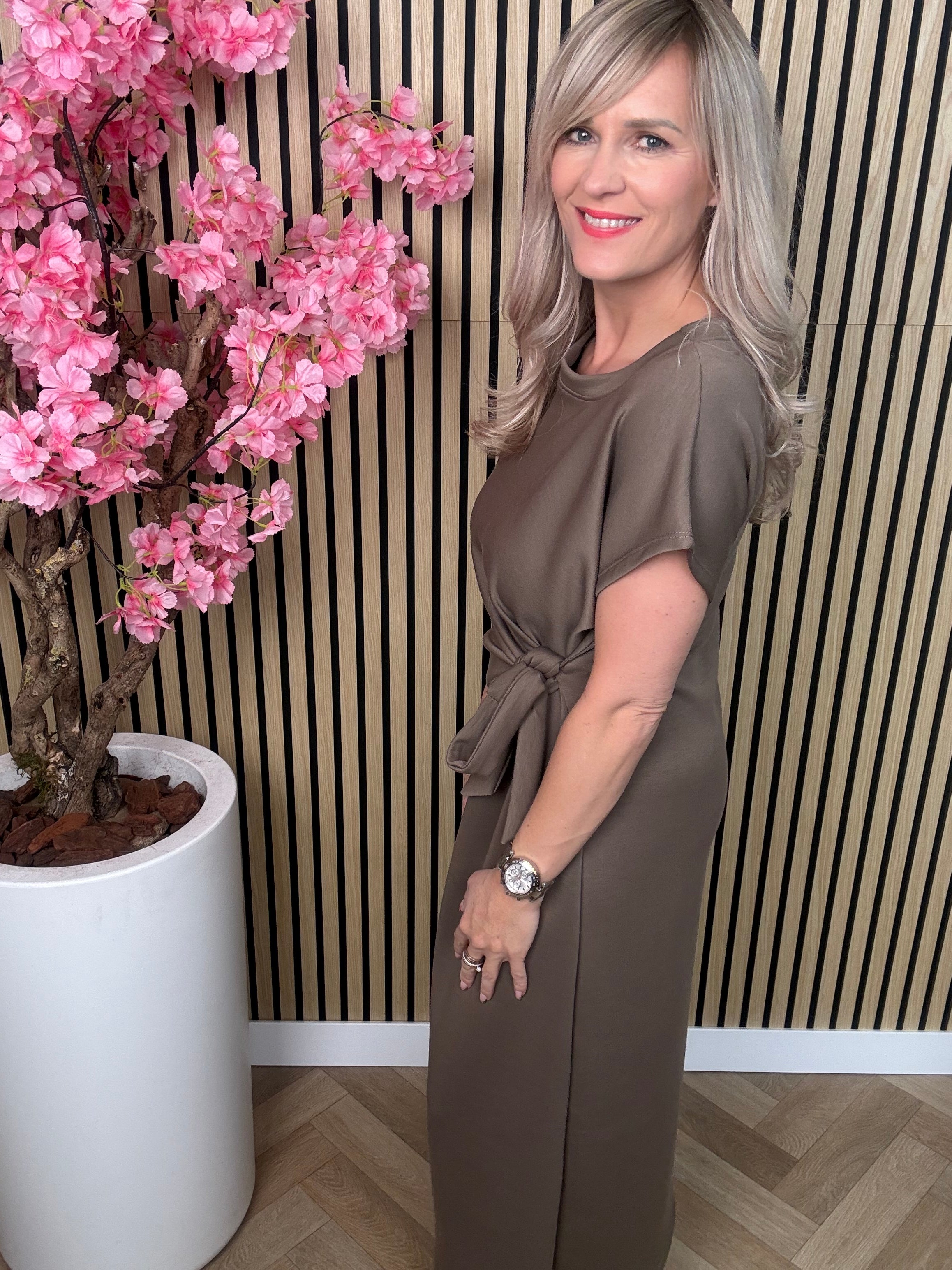 Jurk | Biba | Taupe