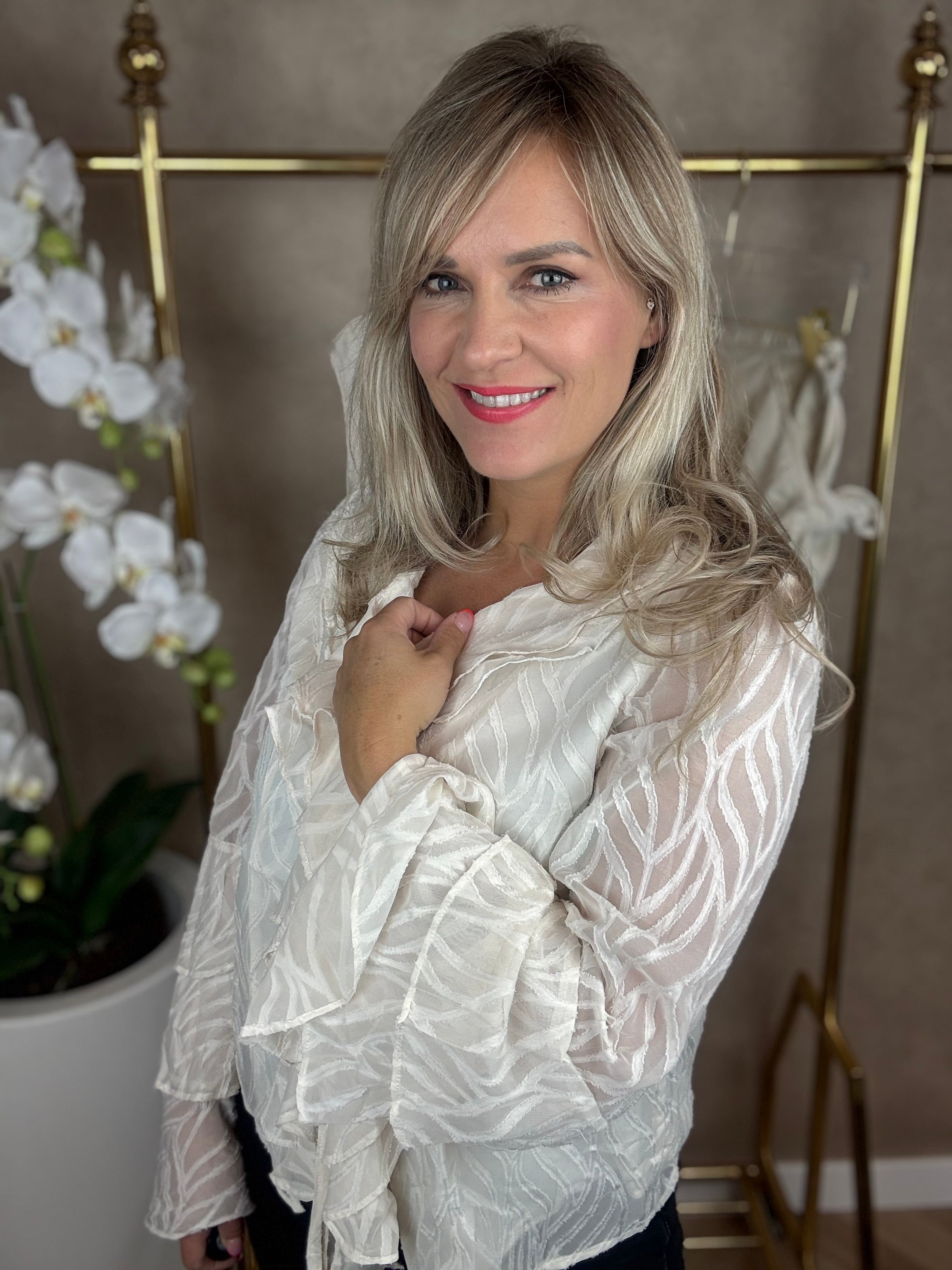 Blouse | Jill | Beige