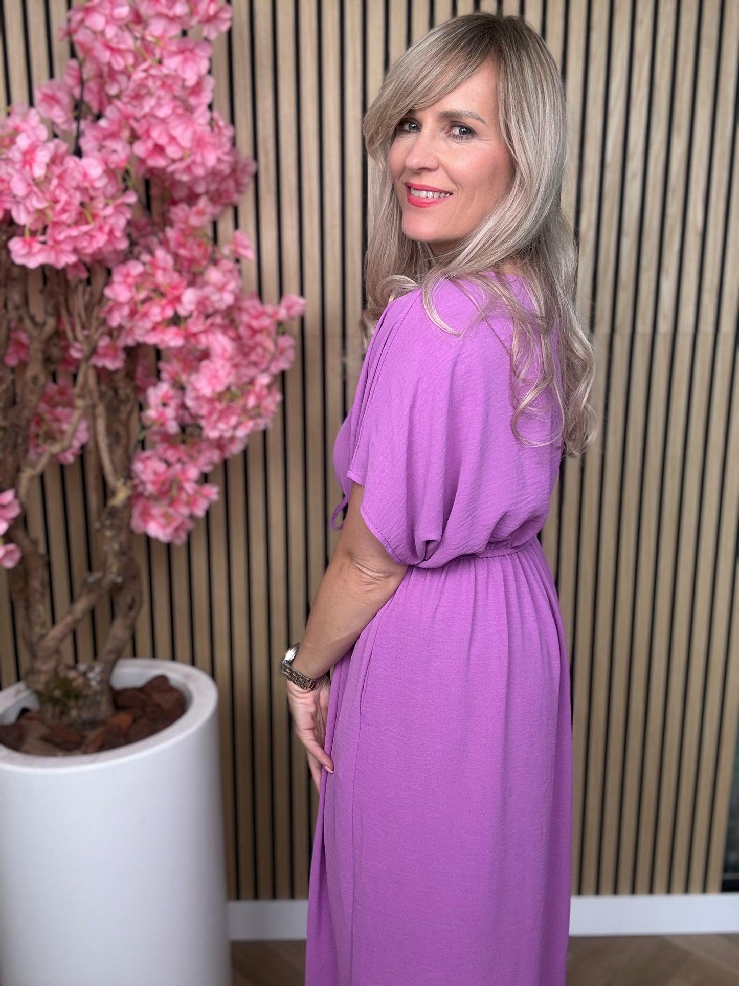 Azzurro | Maxi Jurk | Paars