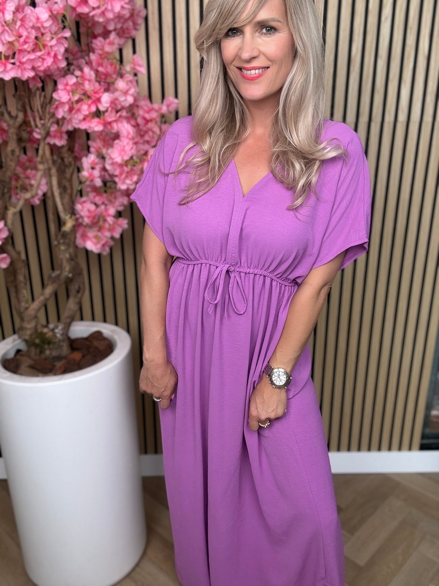Azzurro | Maxi Jurk | Paars