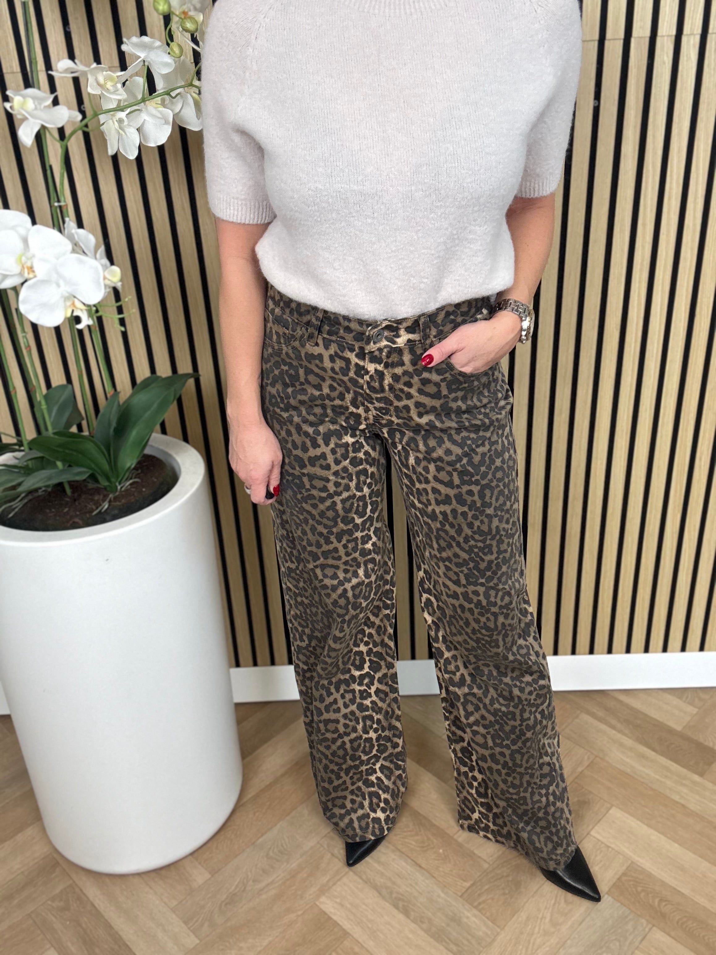 Jeans | Leopard | Azzurro