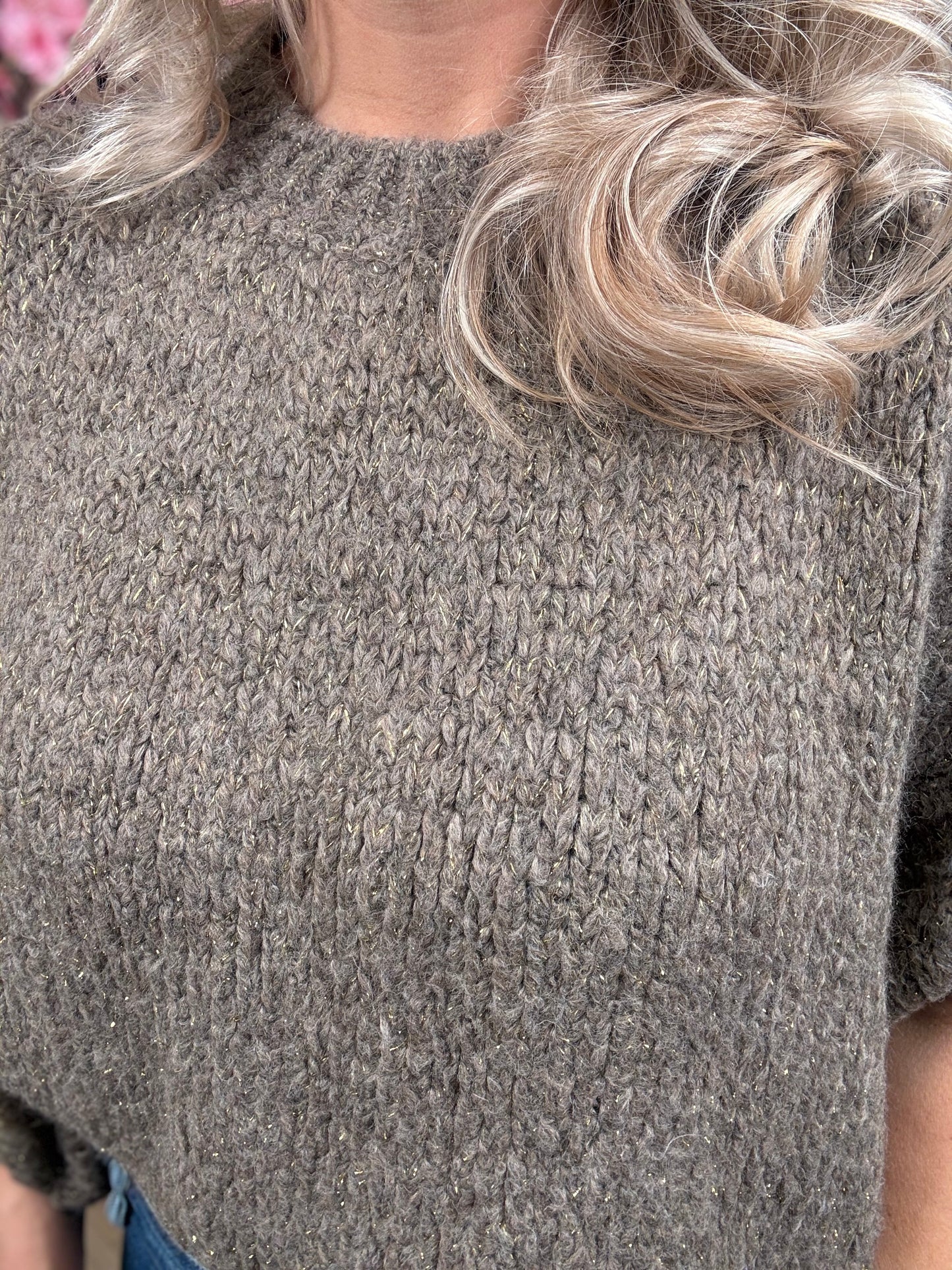 truitje | Ambika Gebreid  Taupe