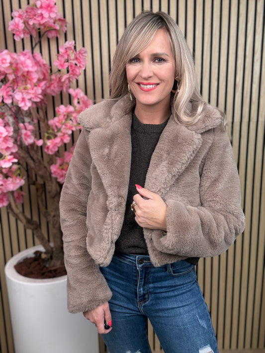 Jas | Faux | Taupe