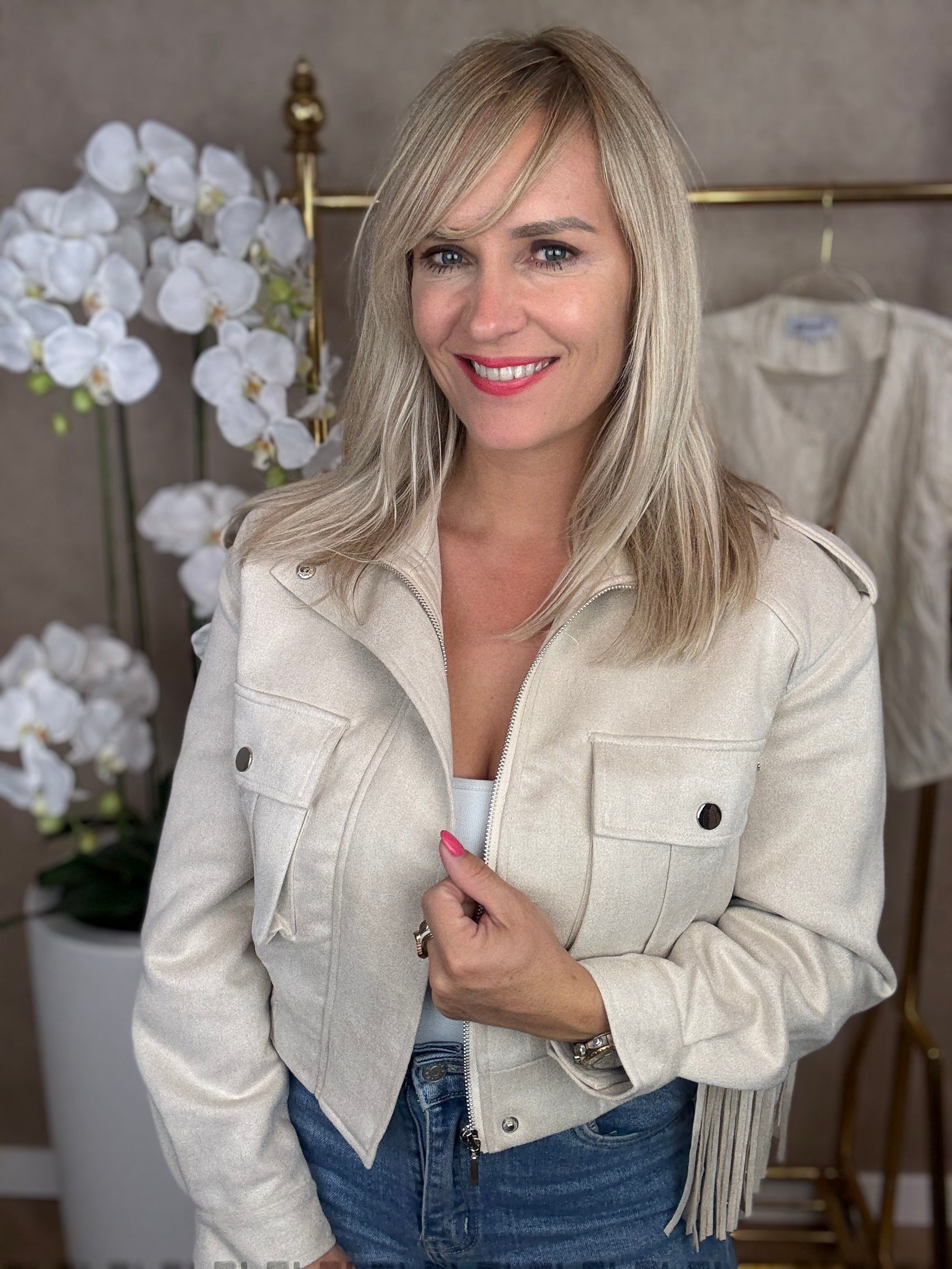 Jasje | Fringes | Beige