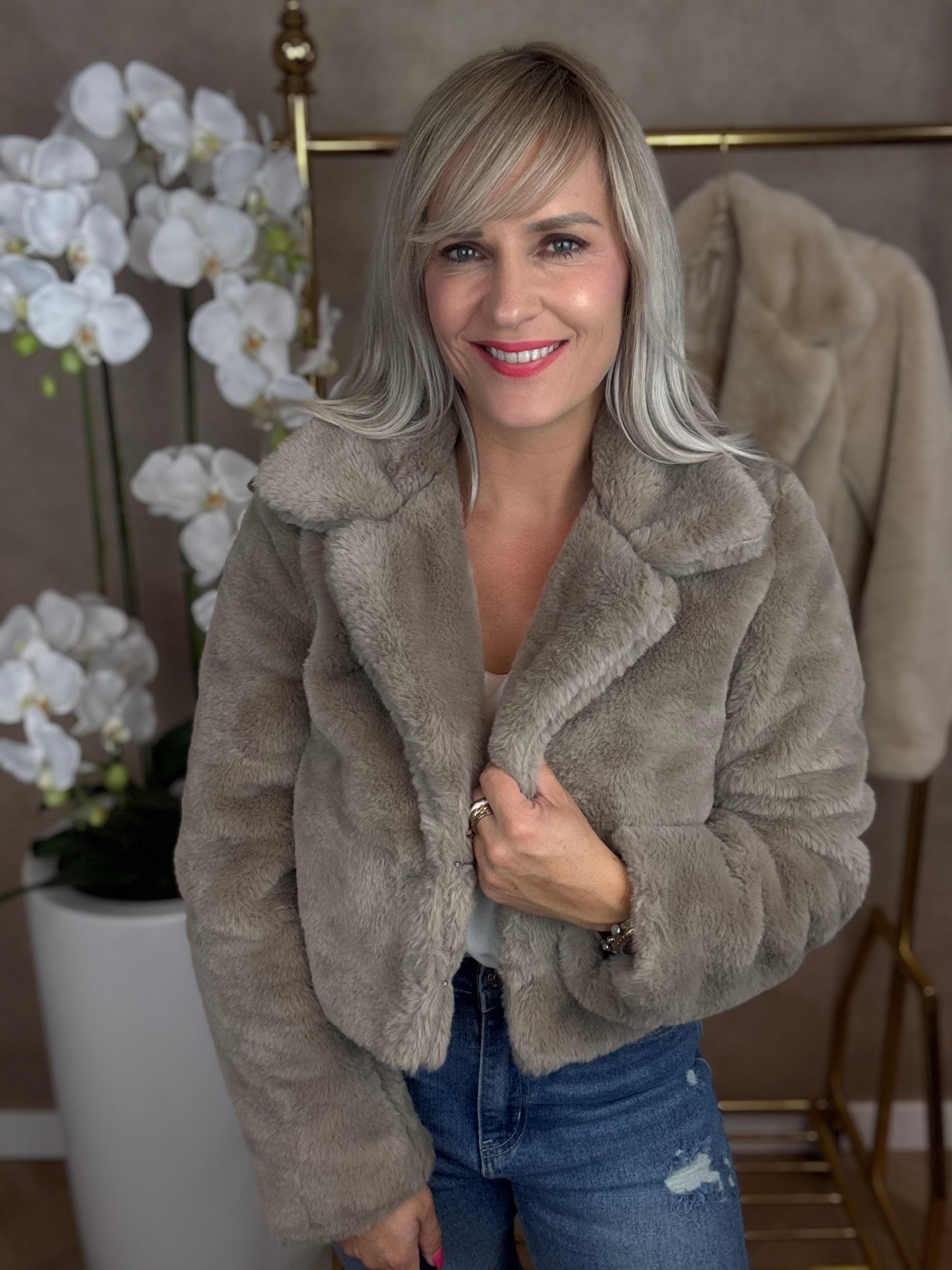 Jas | Faux | Taupe
